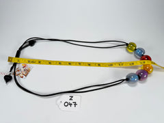 Zsiska - Colourful Beads 6 Bead New Spectrum Resin Necklace ( 40101200499Q06 )