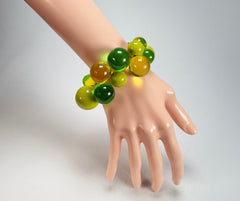 Zsiska - Baubles Yellow & Green Large Resin Bracelet ( P230301BAU2Q0L )