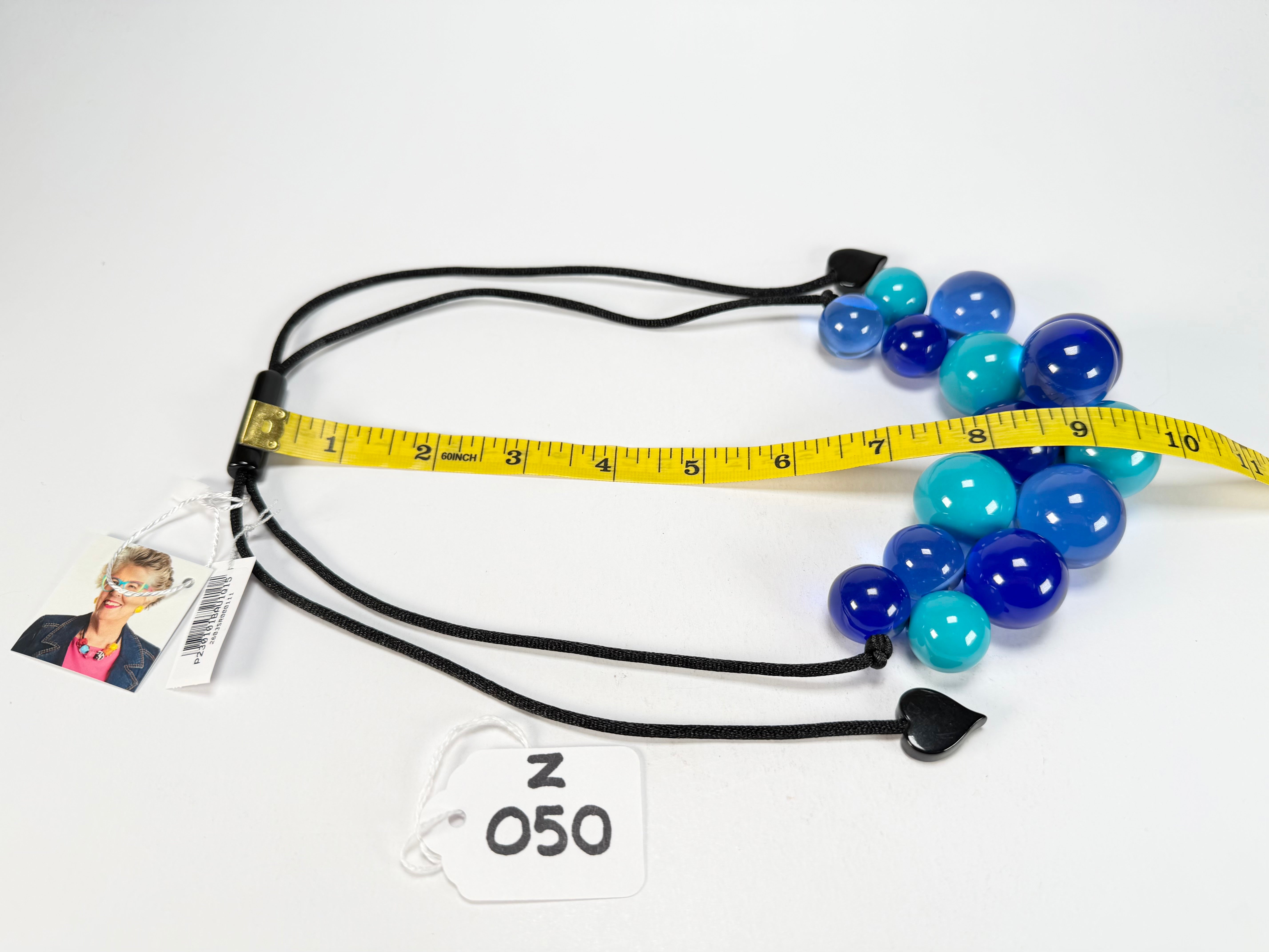 Zsiska - Baubles Blue & Turquoise Resin Necklace ( P230101BAU1Q15 )