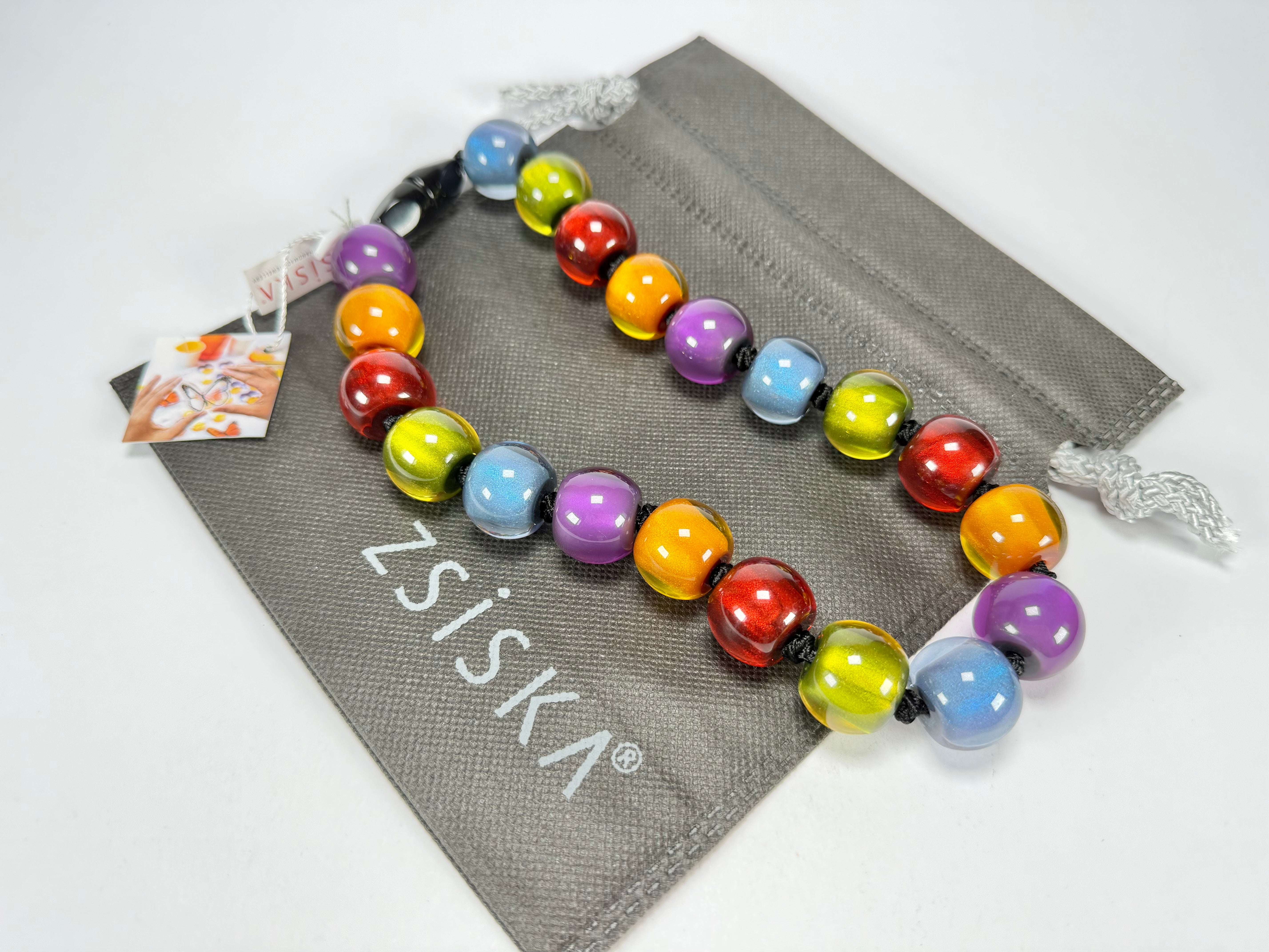 Zsiska - Colourful Beads 20 Bead New Spectrum Resin Necklace ( 40101170499Q20 )