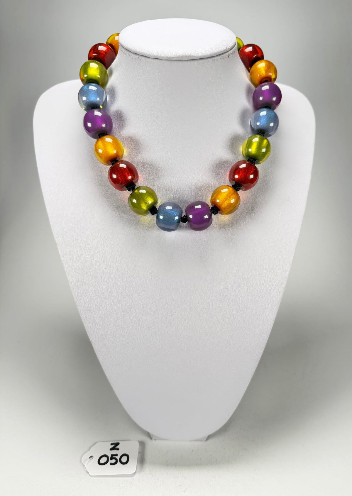 Zsiska - Colourful Beads 20 Bead New Spectrum Resin Necklace ( 40101170499Q20 )