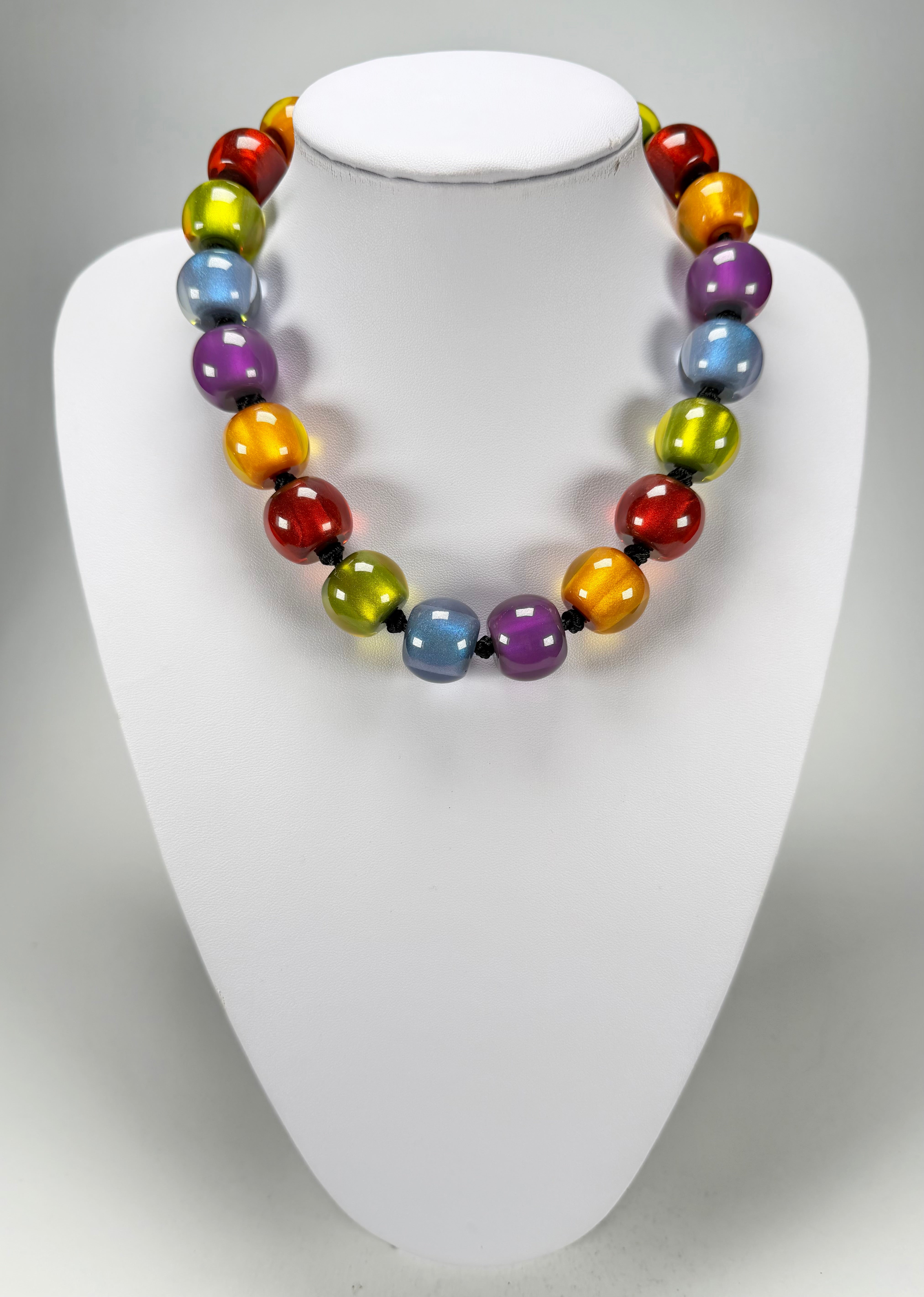 Zsiska - Colourful Beads 20 Bead New Spectrum Resin Necklace ( 40101170499Q20 )