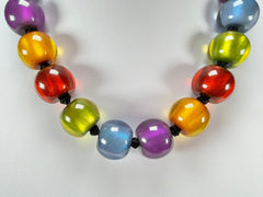 Zsiska - Colourful Beads 20 Bead New Spectrum Resin Necklace ( 40101170499Q20 )