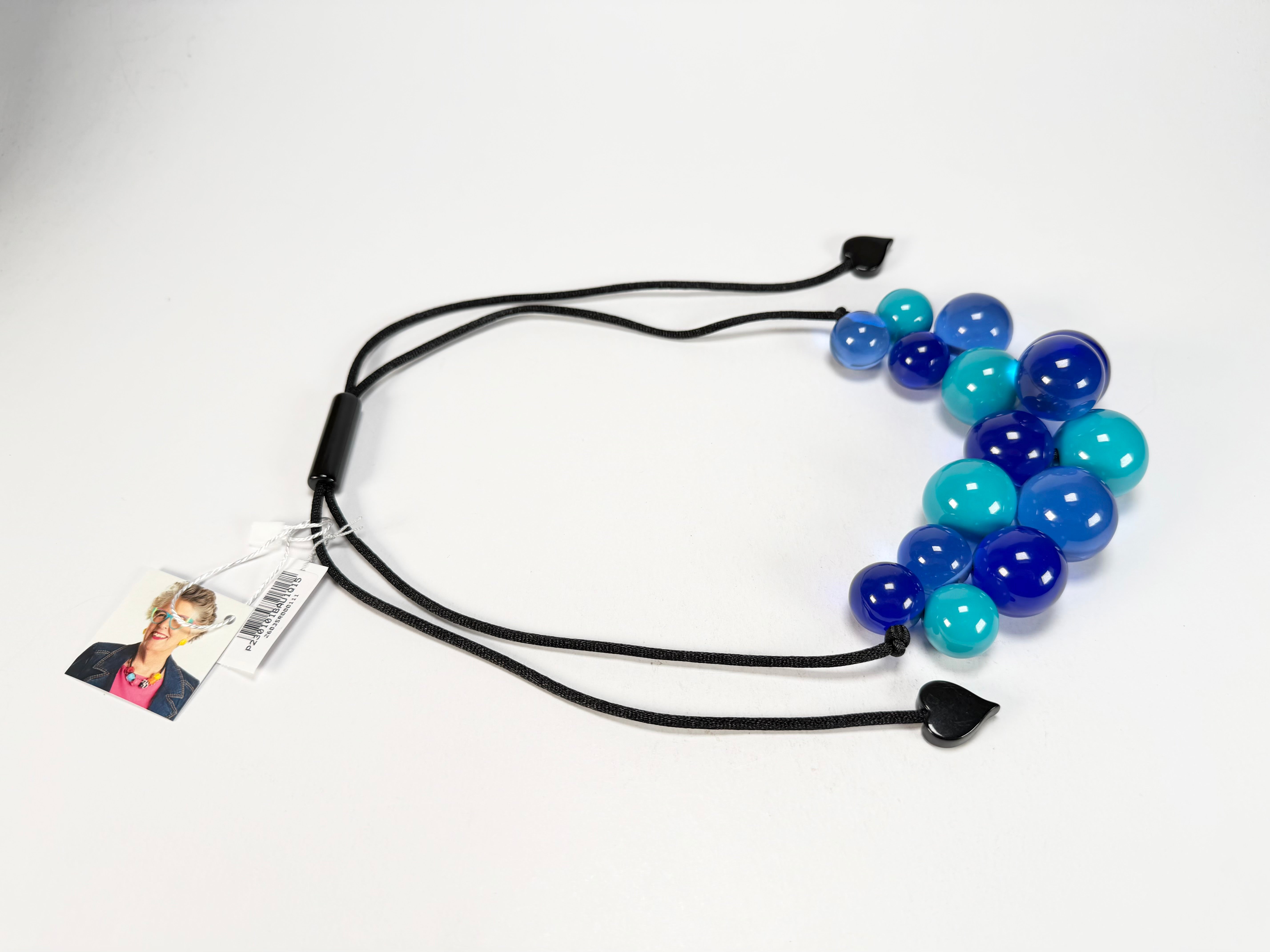 Zsiska - Baubles Blue & Turquoise Resin Necklace ( P230101BAU1Q15 )