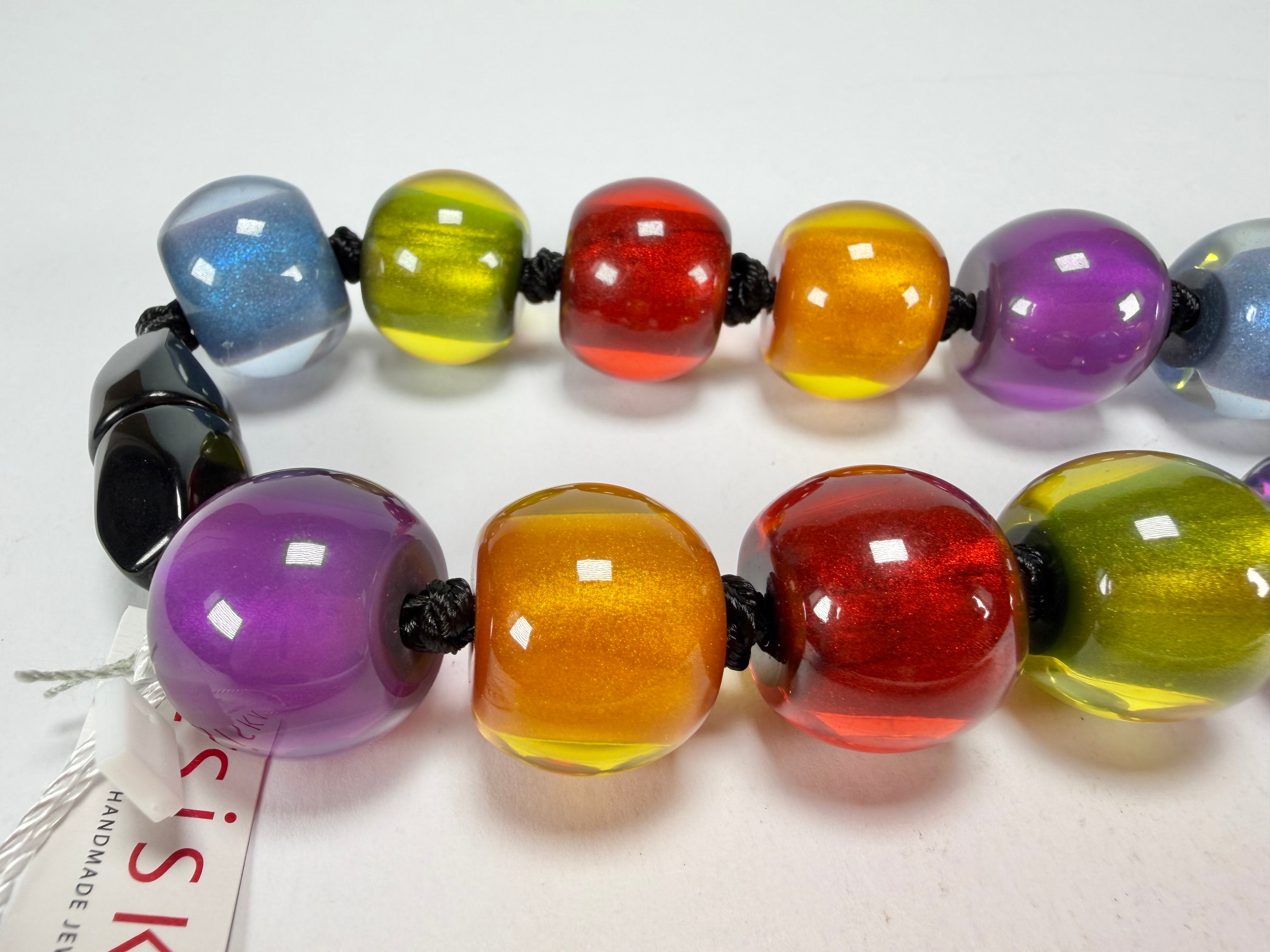 Zsiska - Colourful Beads 20 Bead New Spectrum Resin Necklace ( 40101170499Q20 )