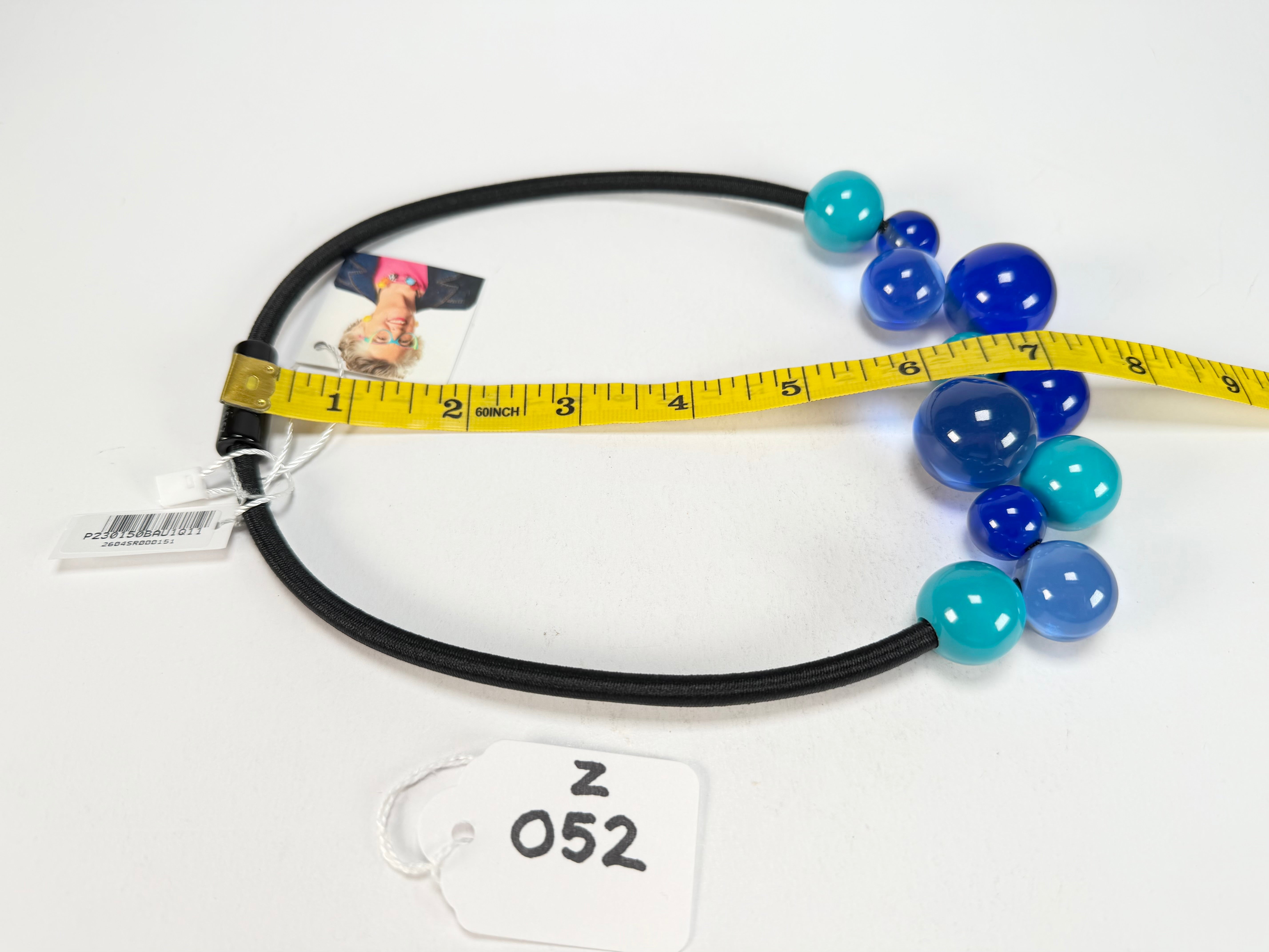Zsiska - Baubles Blue & Turquoise 11 Bead Resin Necklace ( P230150BAU1Q11 )