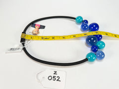 Zsiska - Baubles Blue & Turquoise 11 Bead Resin Necklace ( P230150BAU1Q11 )