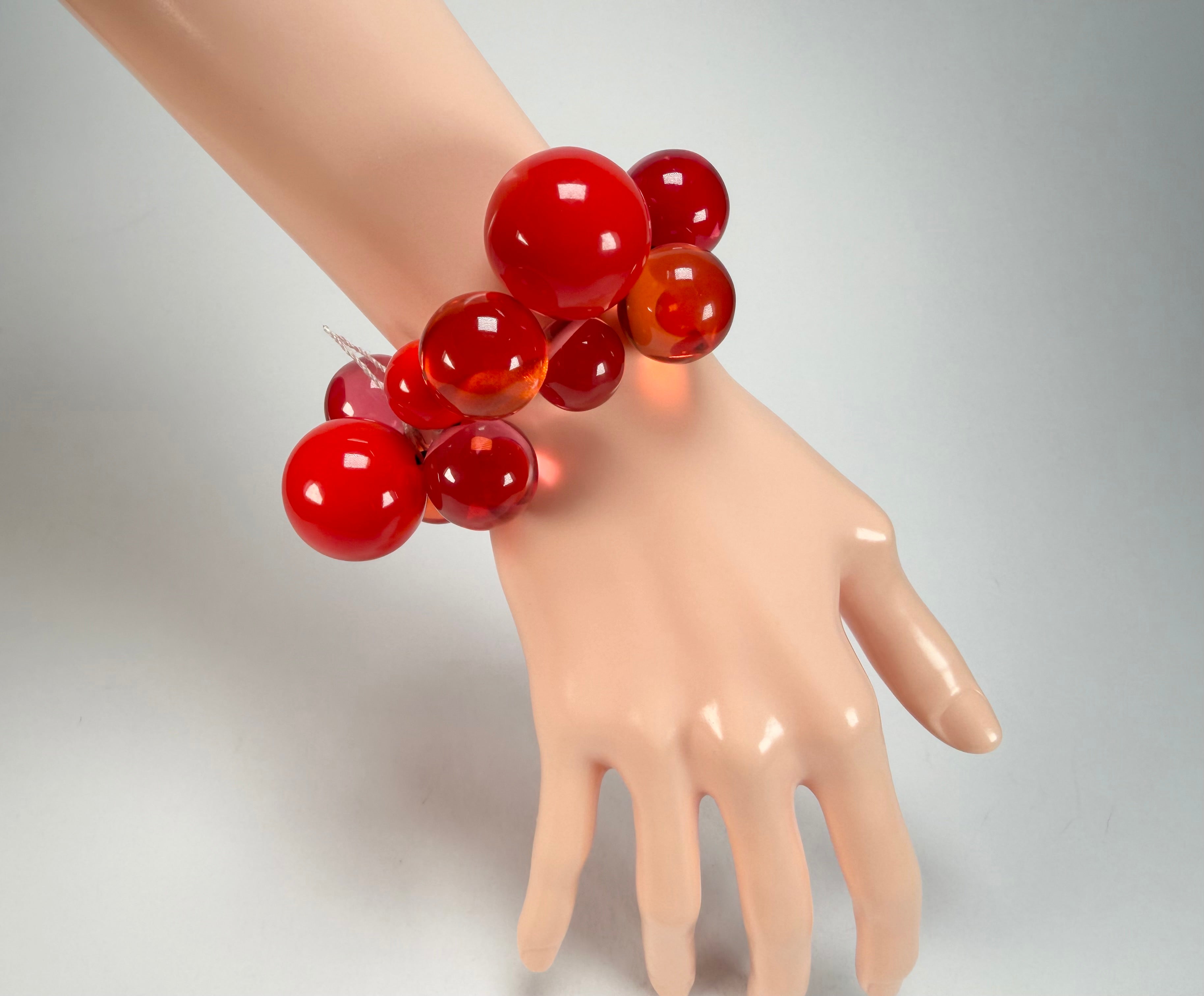 Zsiska - Baubles Red Mix Large Resin Bracelet ( P230301BAU3Q0L )