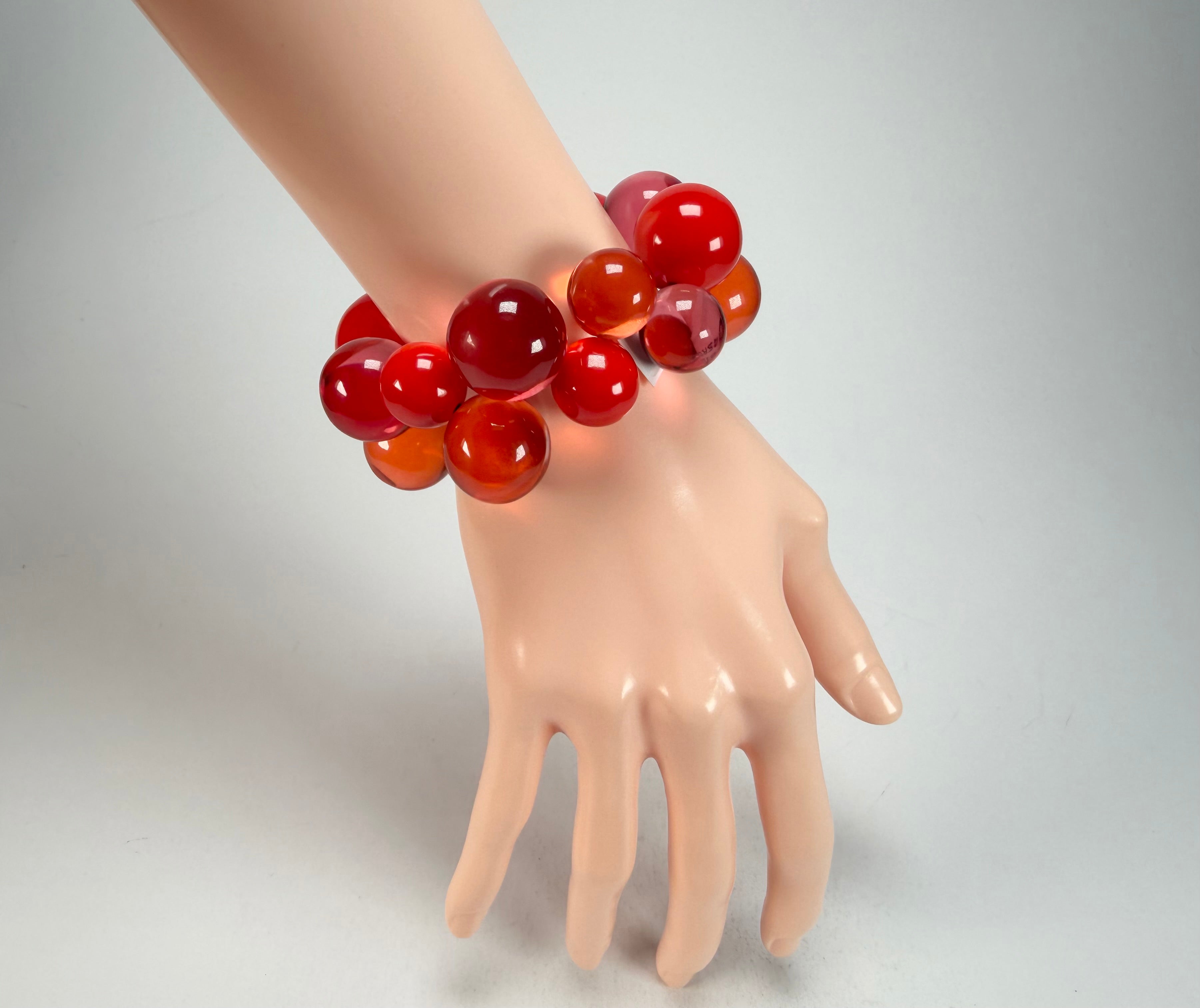 Zsiska - Baubles Red Mix Large Resin Bracelet ( P230301BAU3Q0L )