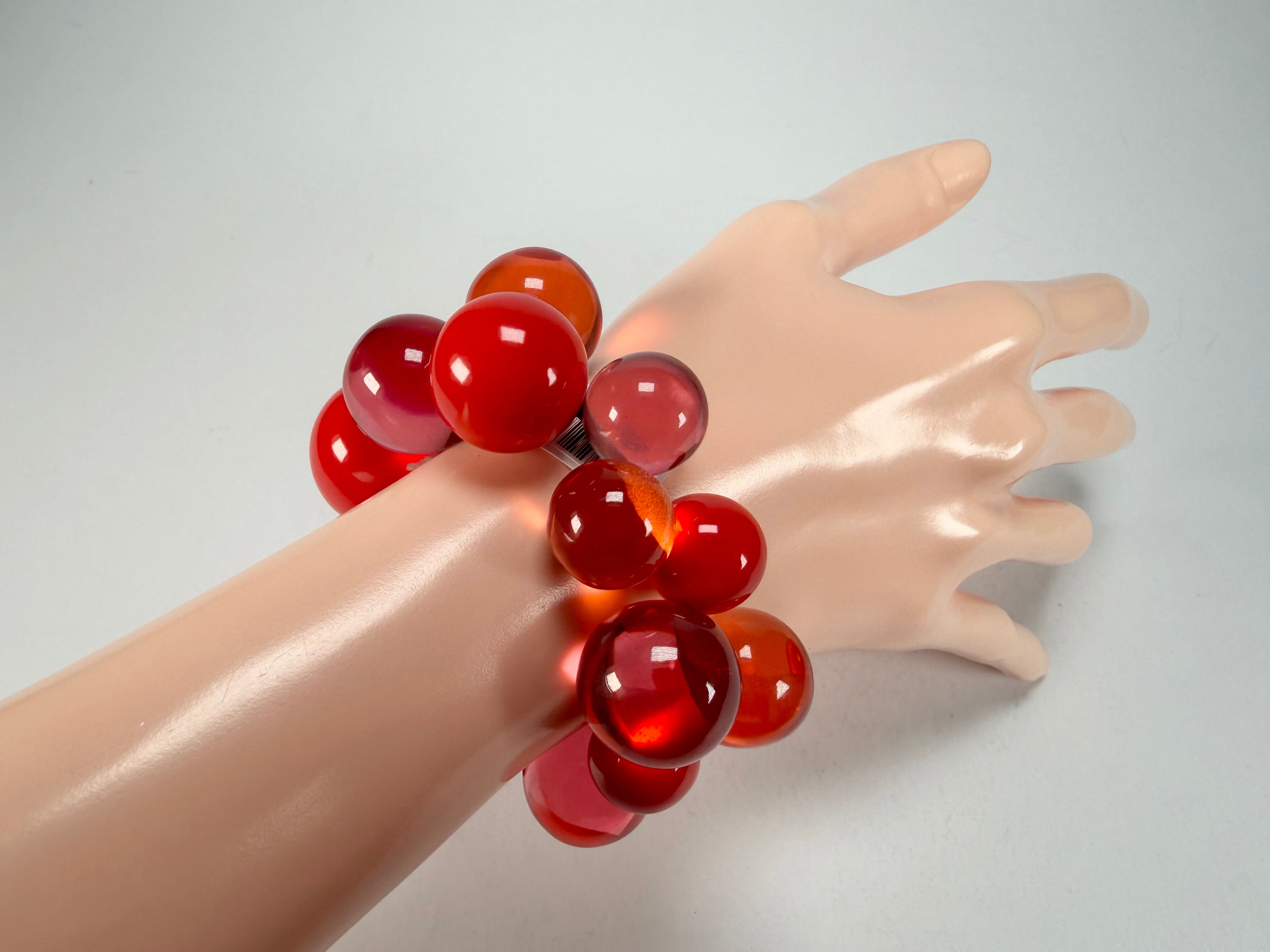 Zsiska - Baubles Red Mix Large Resin Bracelet ( P230301BAU3Q0L )