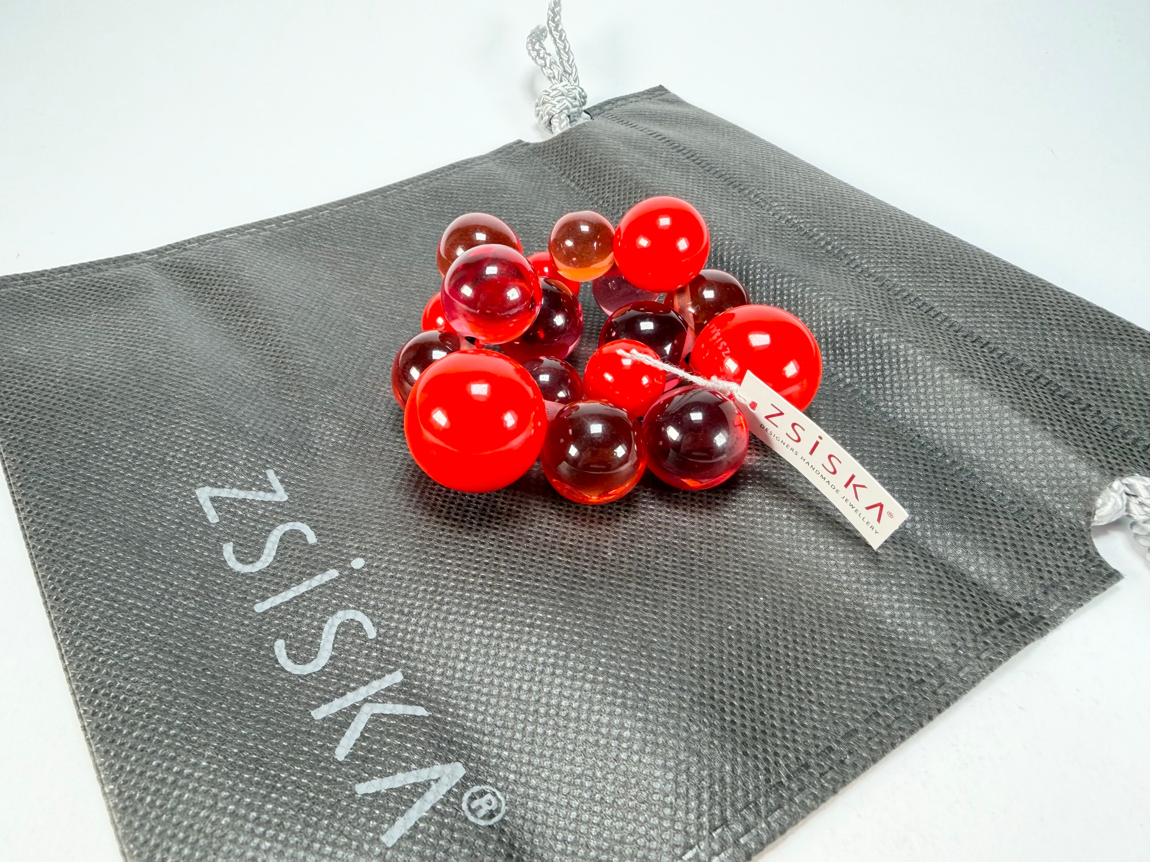 Zsiska - Baubles Red Mix Large Resin Bracelet ( P230301BAU3Q0L )