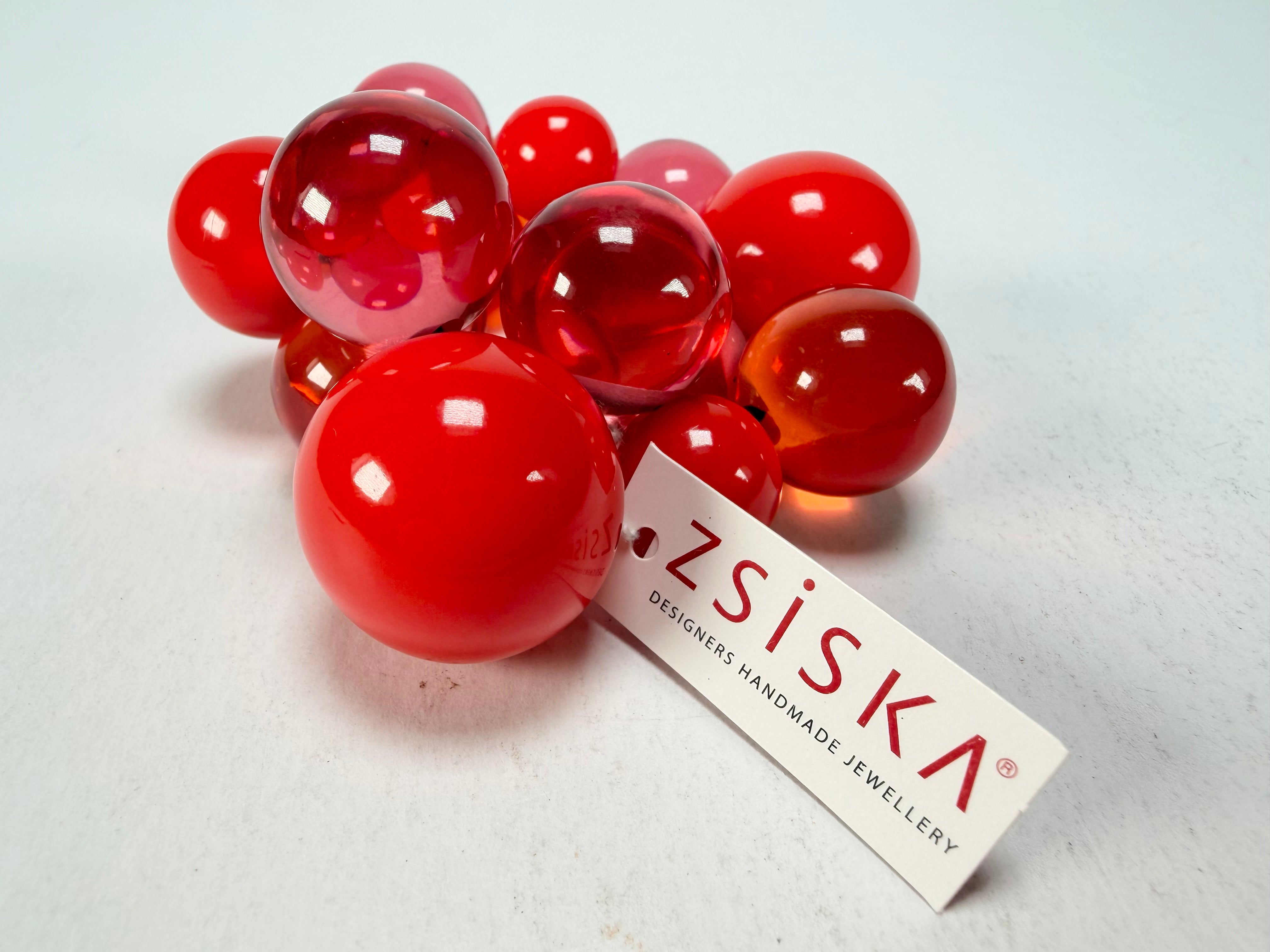 Zsiska - Baubles Red Mix Large Resin Bracelet ( P230301BAU3Q0L )