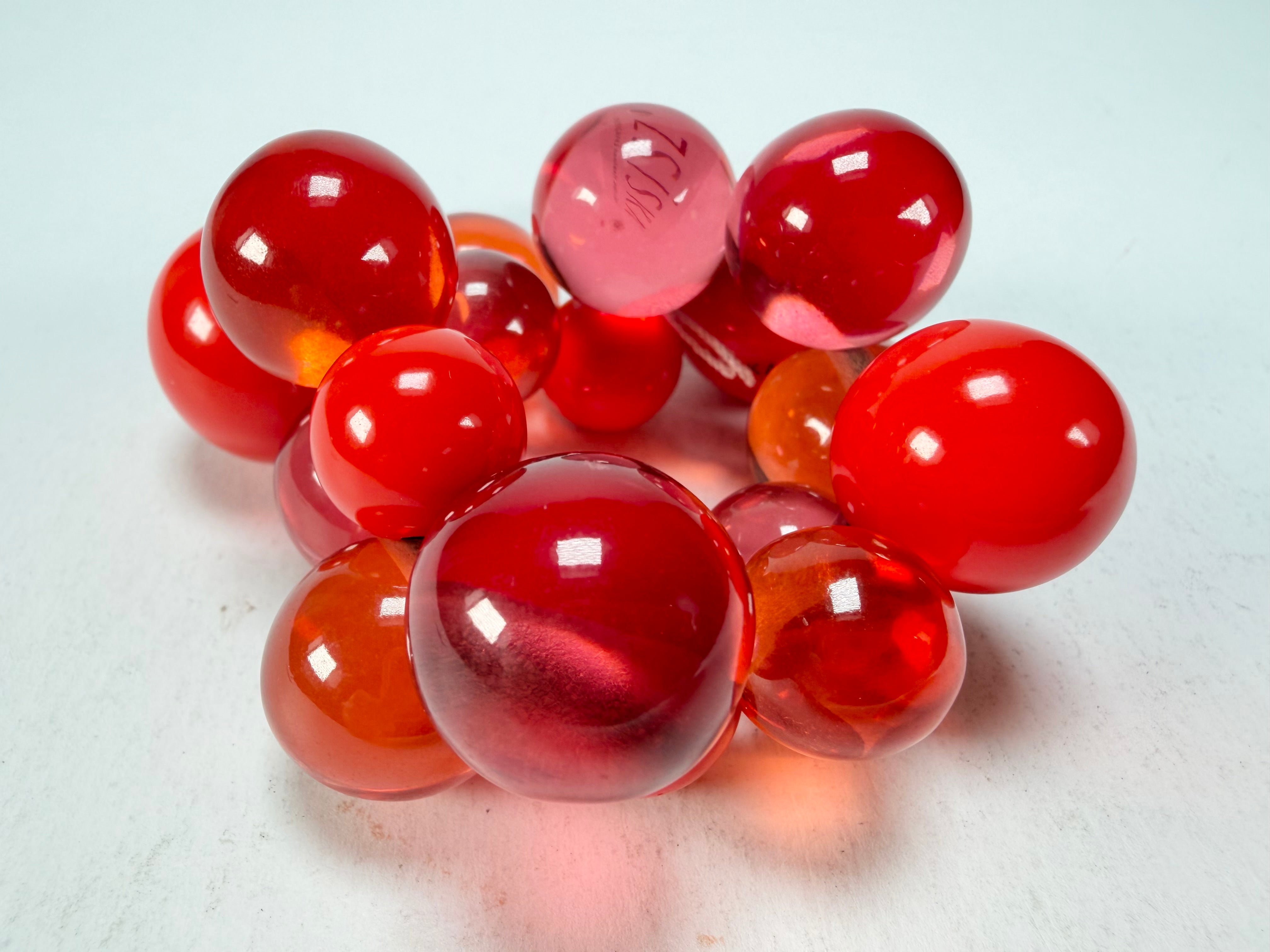 Zsiska - Baubles Red Mix Large Resin Bracelet ( P230301BAU3Q0L )