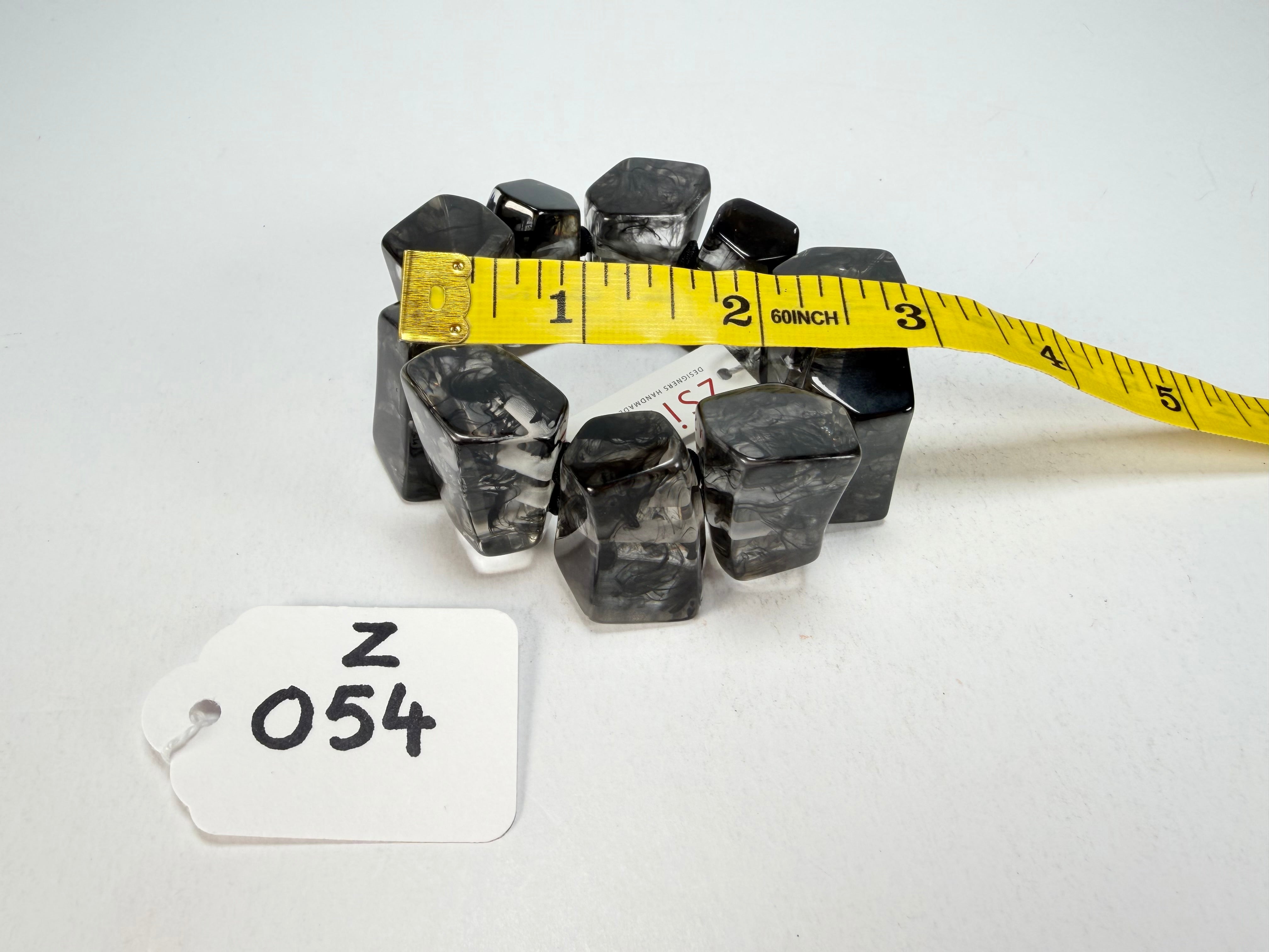Zsiska - Emocion Marble Black Large Resin Bracelet ( 9150301MBLAQ0L )