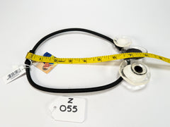 Zsiska - Flora "Prue Leith" Black & White 3 Bead Resin Necklace ( P070151FLO1303 )