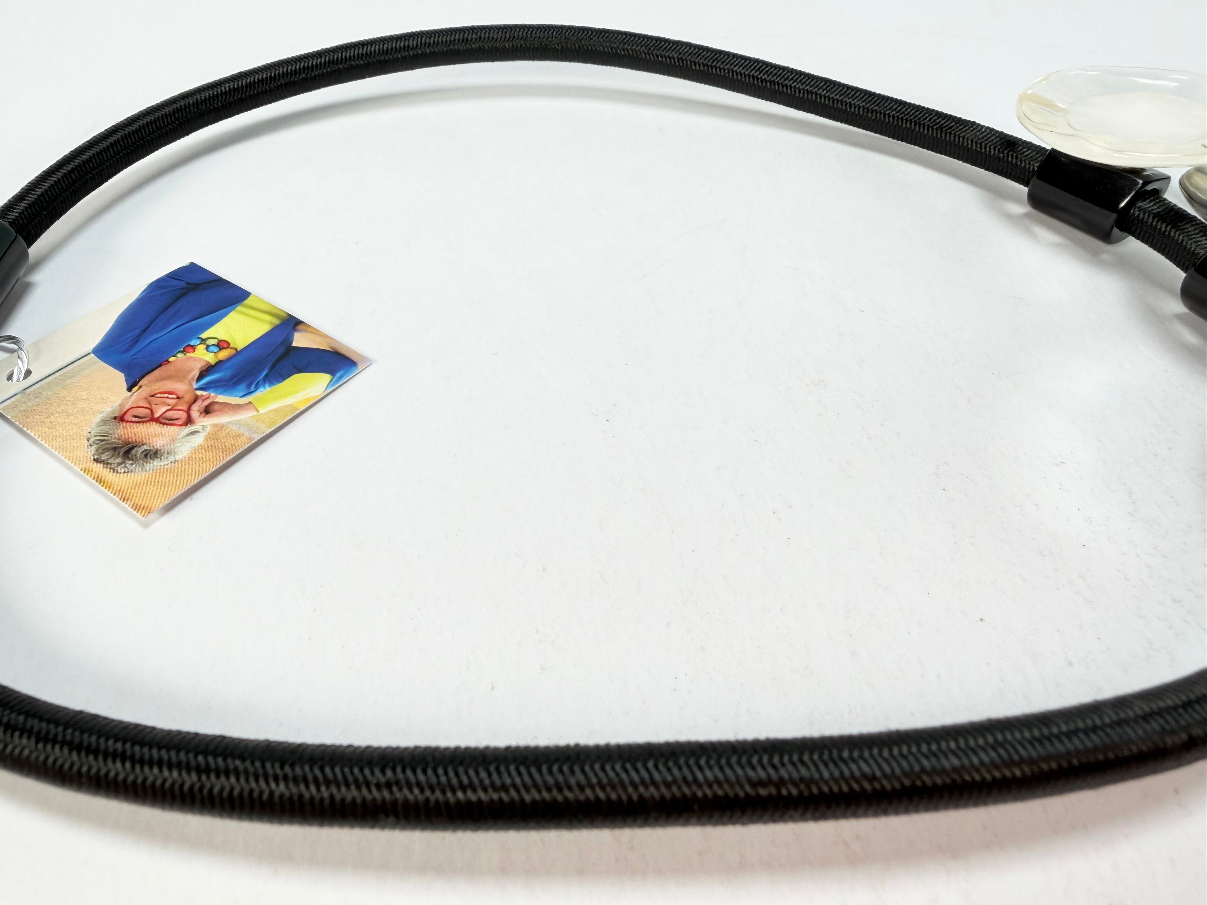 Zsiska - Flora "Prue Leith" Black & White 3 Bead Resin Necklace ( P070151FLO1303 )