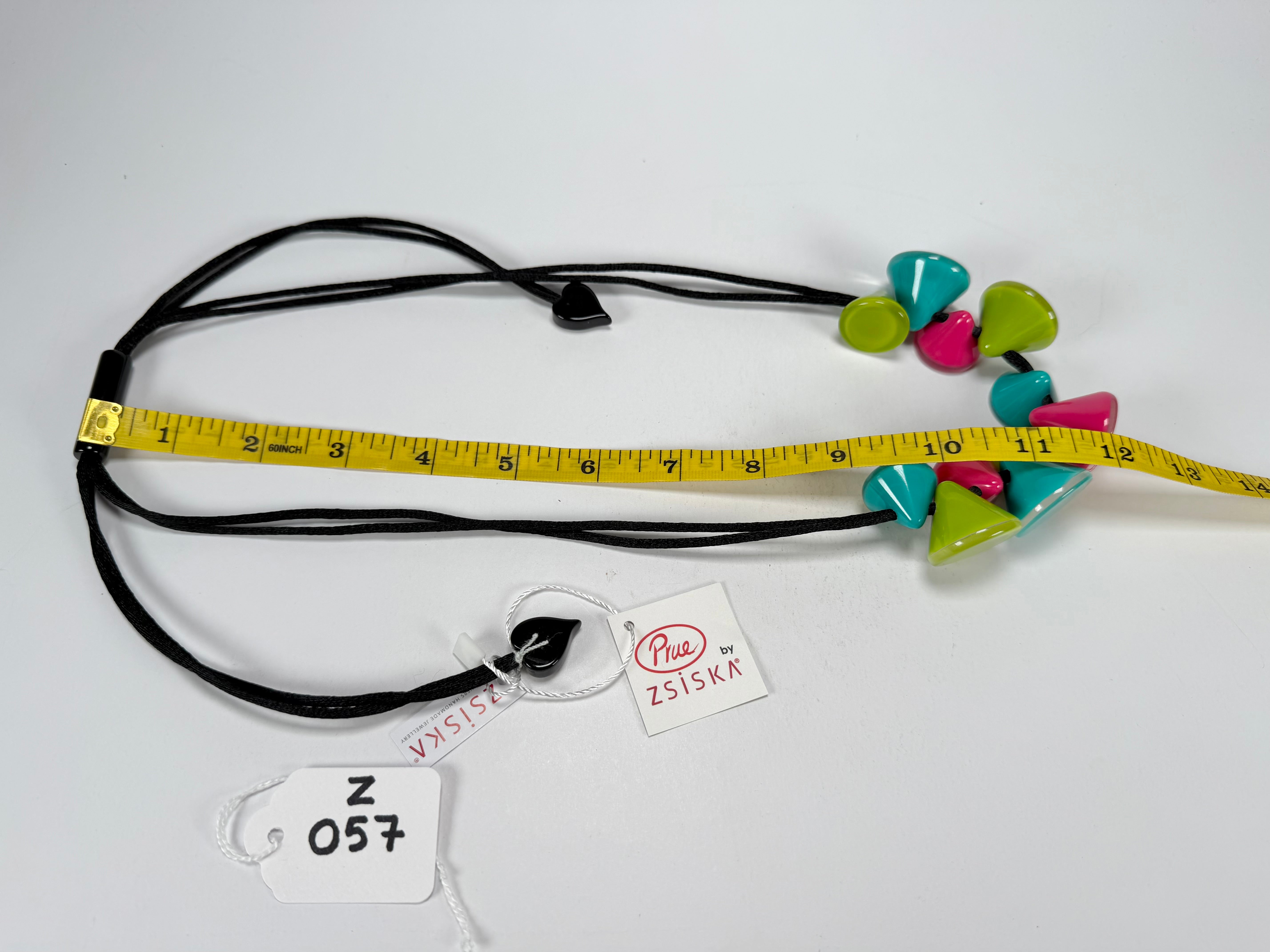 Zsiska - Joy 11 Bead Cool Colours Resin Necklace ( P150102JOY3Q11 )