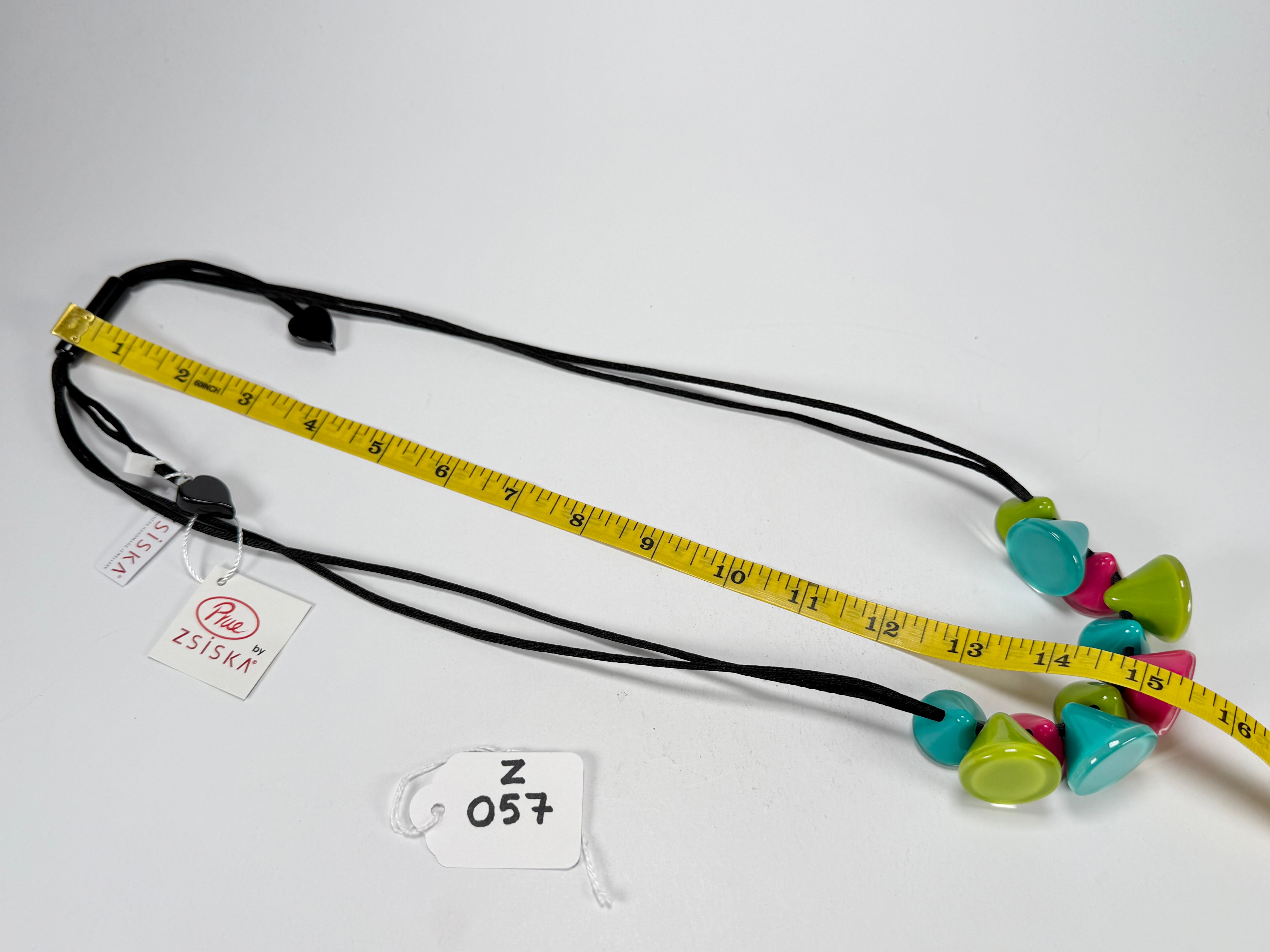 Zsiska - Joy 11 Bead Cool Colours Resin Necklace ( P150102JOY3Q11 )