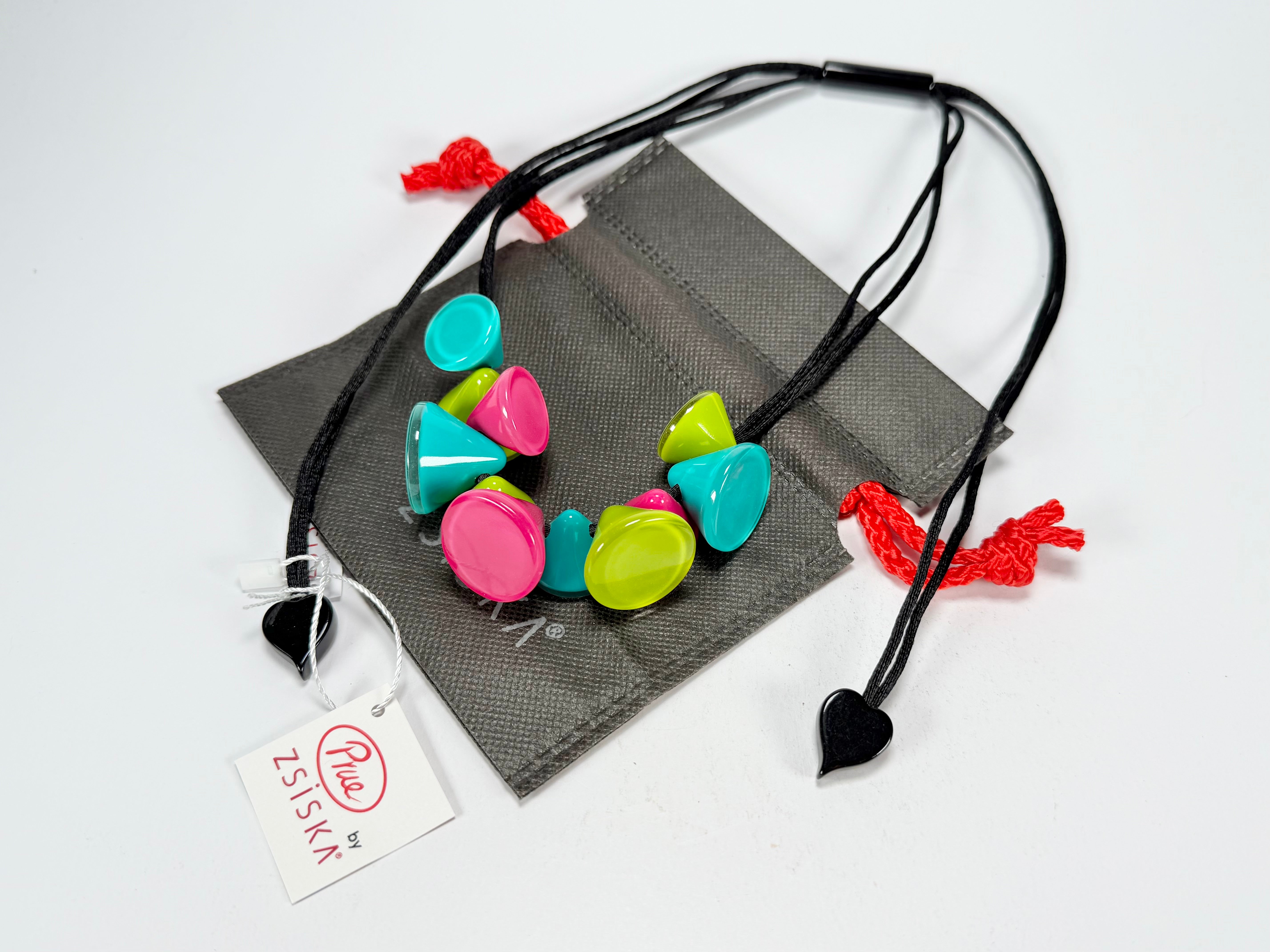 Zsiska - Joy 11 Bead Cool Colours Resin Necklace ( P150102JOY3Q11 )
