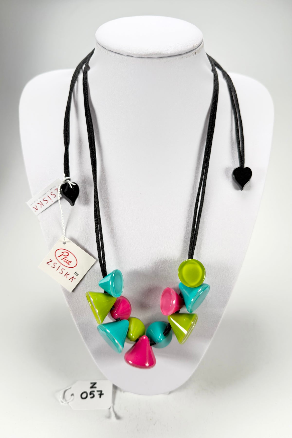 Zsiska - Joy 11 Bead Cool Colours Resin Necklace ( P150102JOY3Q11 )
