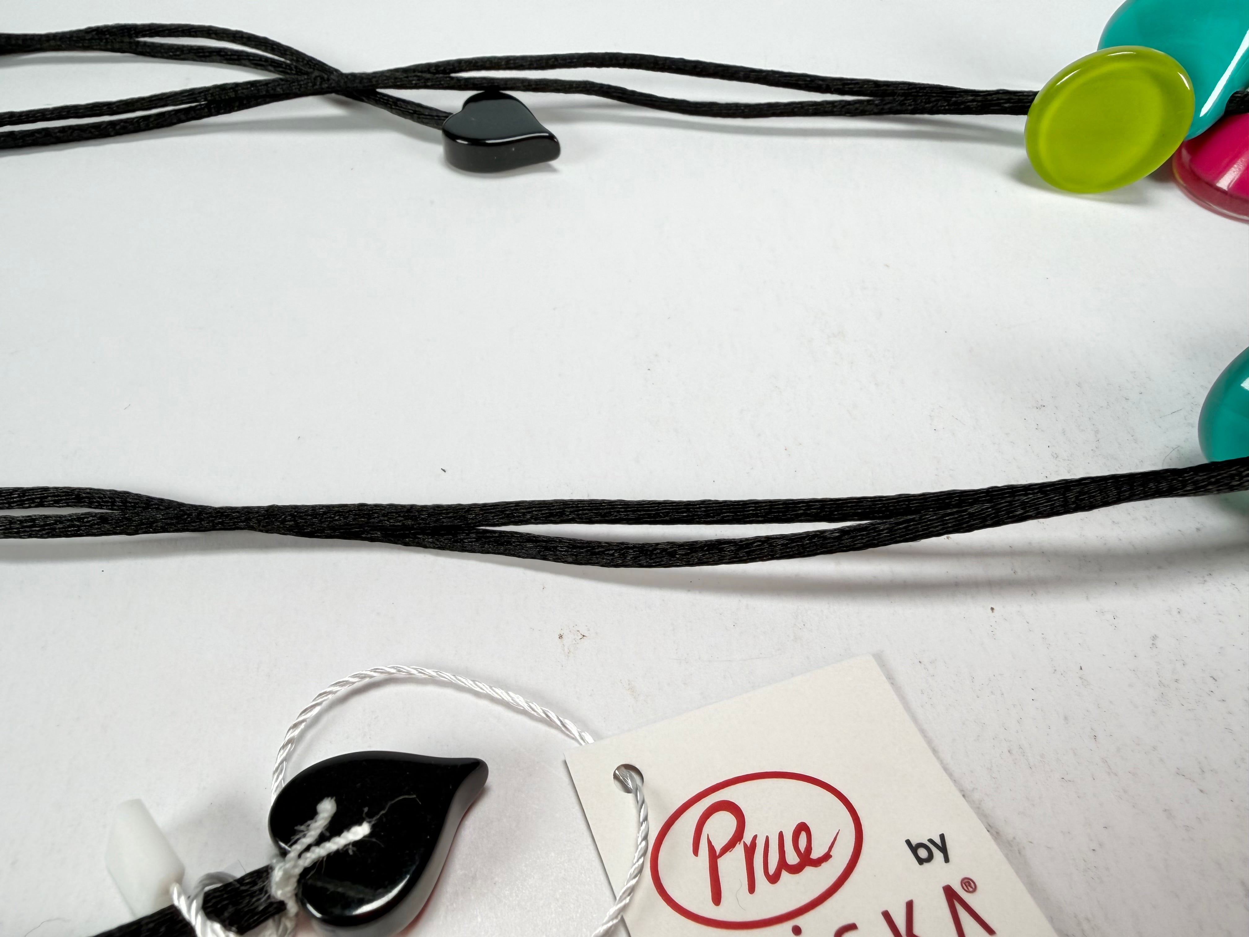 Zsiska - Joy 11 Bead Cool Colours Resin Necklace ( P150102JOY3Q11 )