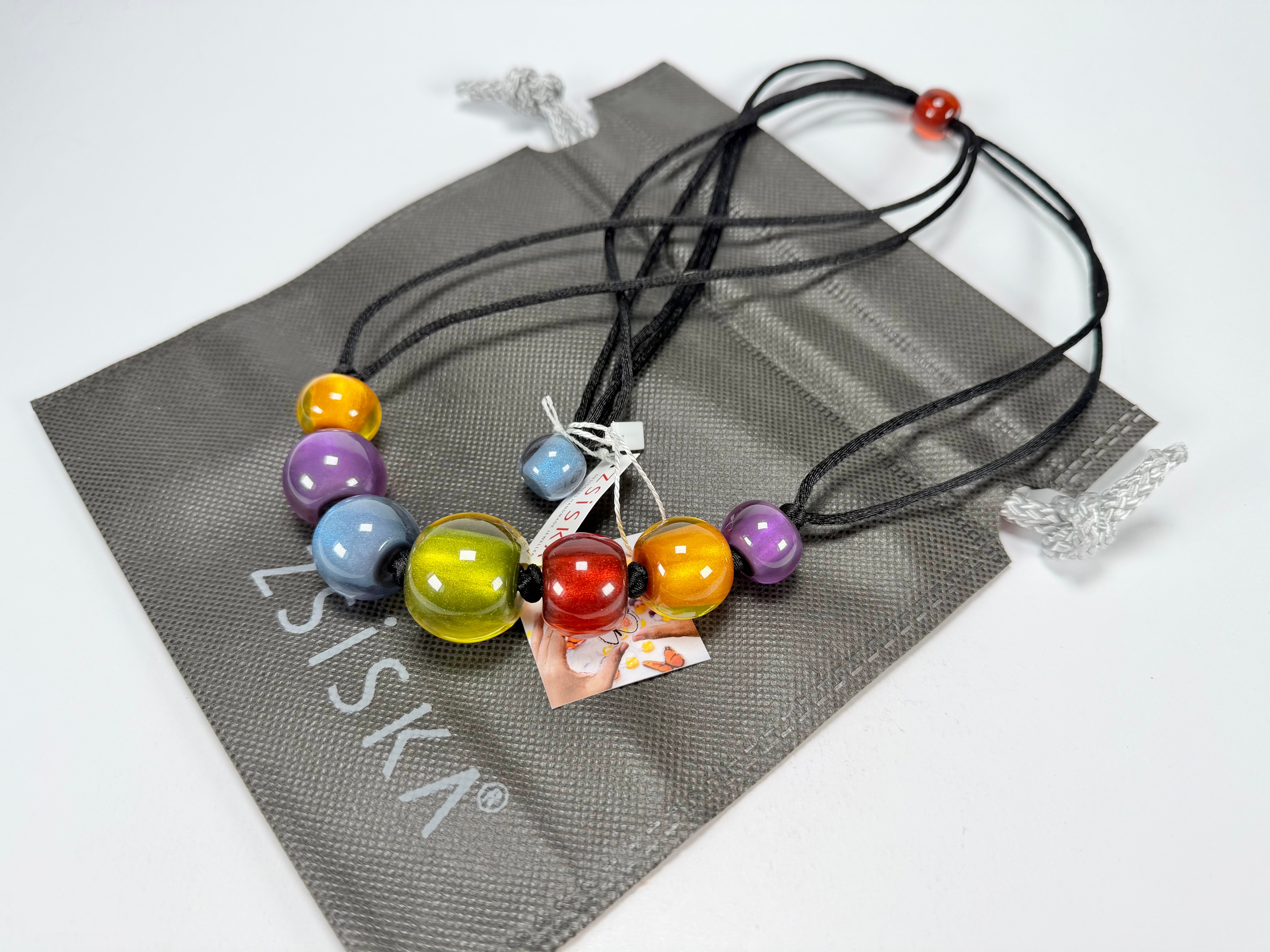 Zsiska - Colourful Beads 7 Bead New Spectrum Resin Necklace ( 40101470499Q07 )