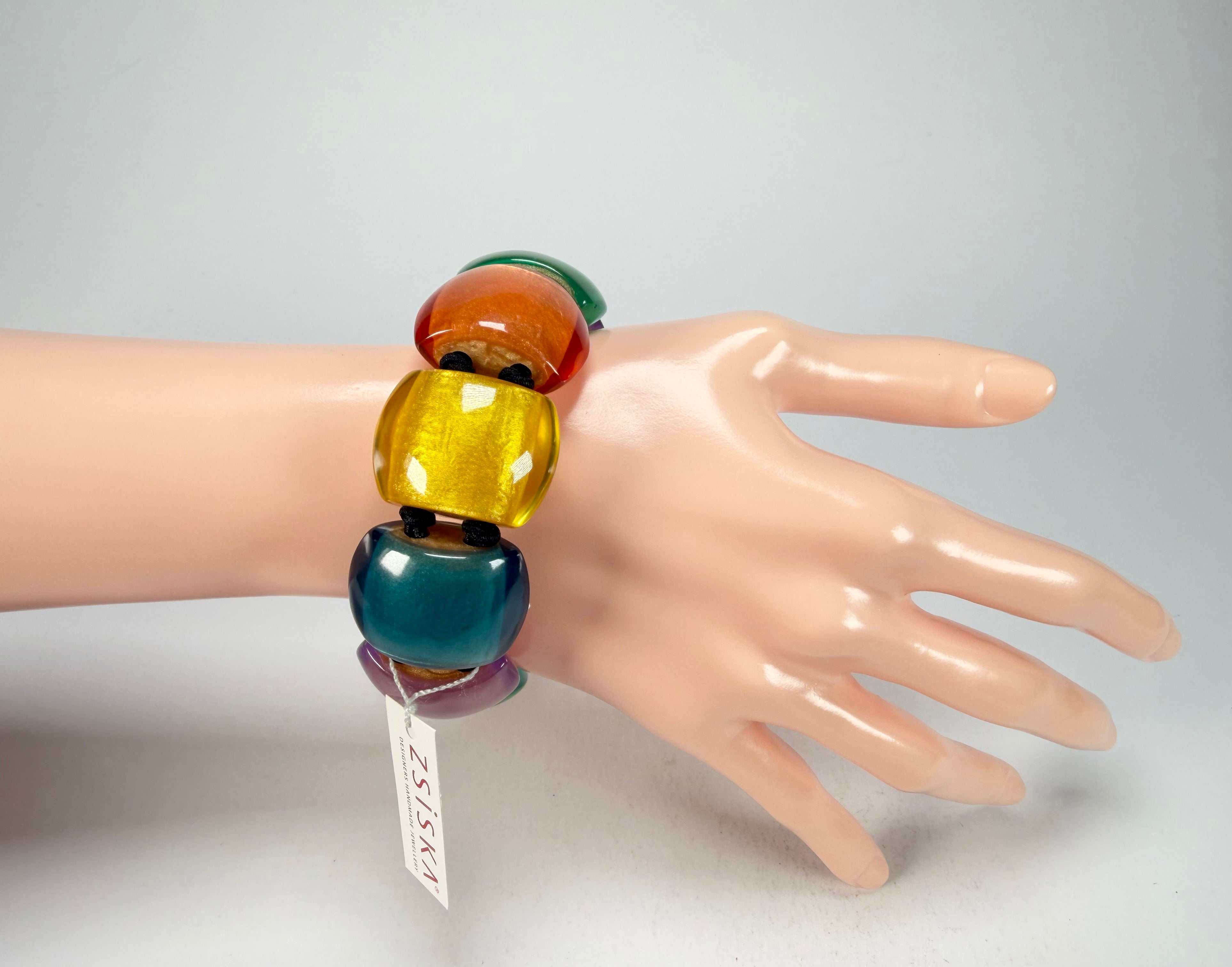 Zsiska - Bellissima 2026 Spectrum Large 10 Bead Resin Bracelet ( 72403010599Q0L )