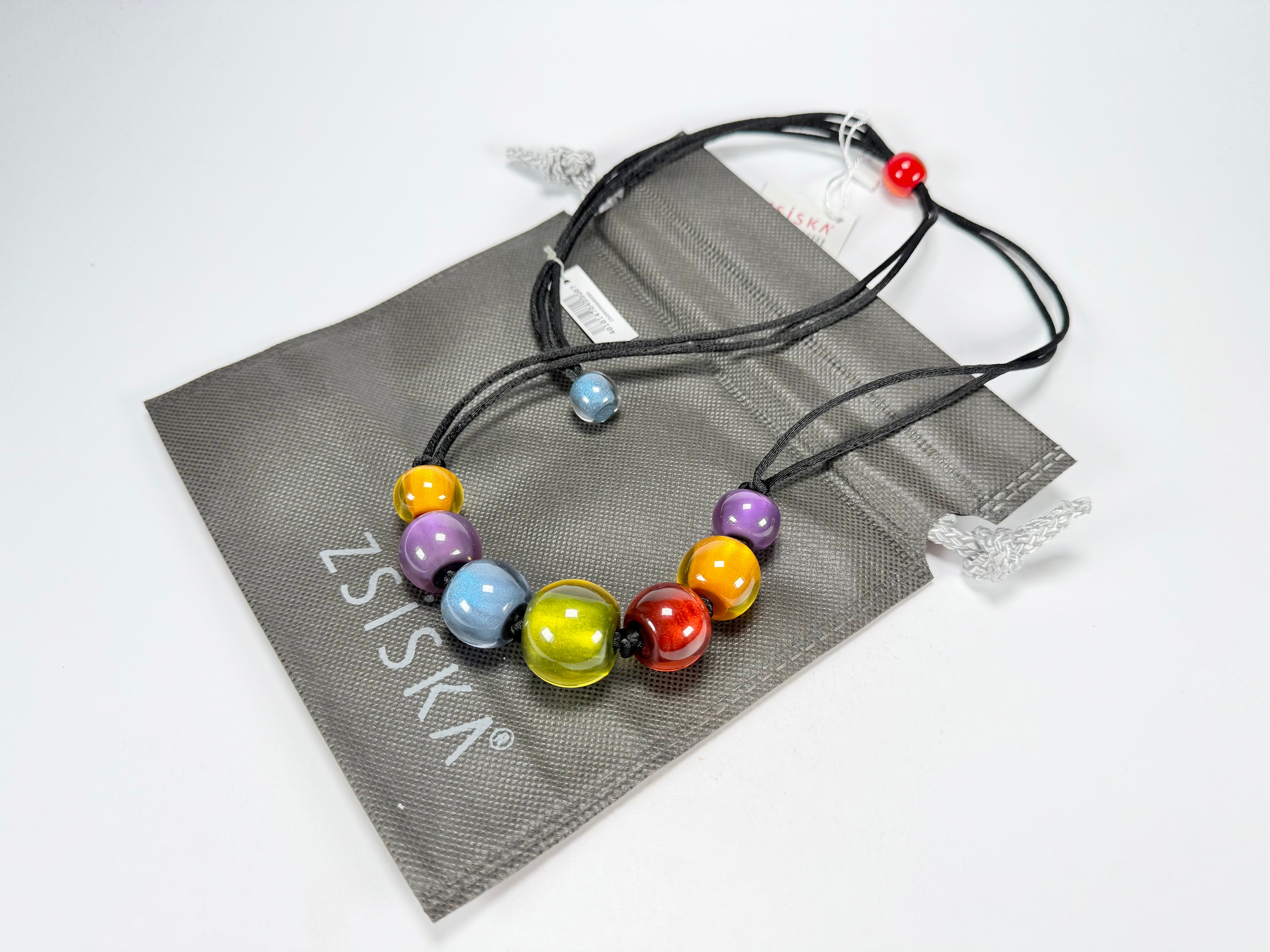 Zsiska - Colourful Beads 7 Bead New Spectrum Resin Necklace ( 40101470499Q07 )