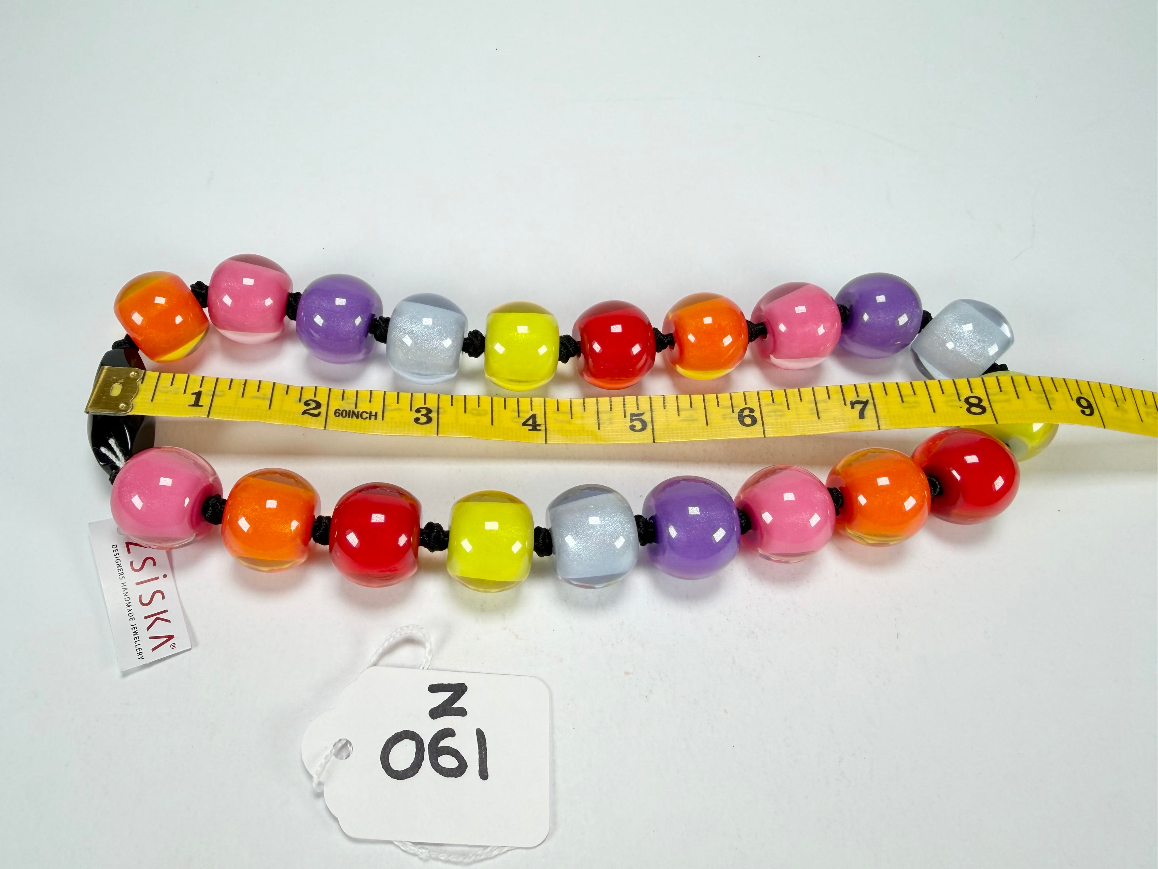 Zsiska - Colourful Beads 20 Bead Spectrum Resin Necklace ( 40101170400Q20 )