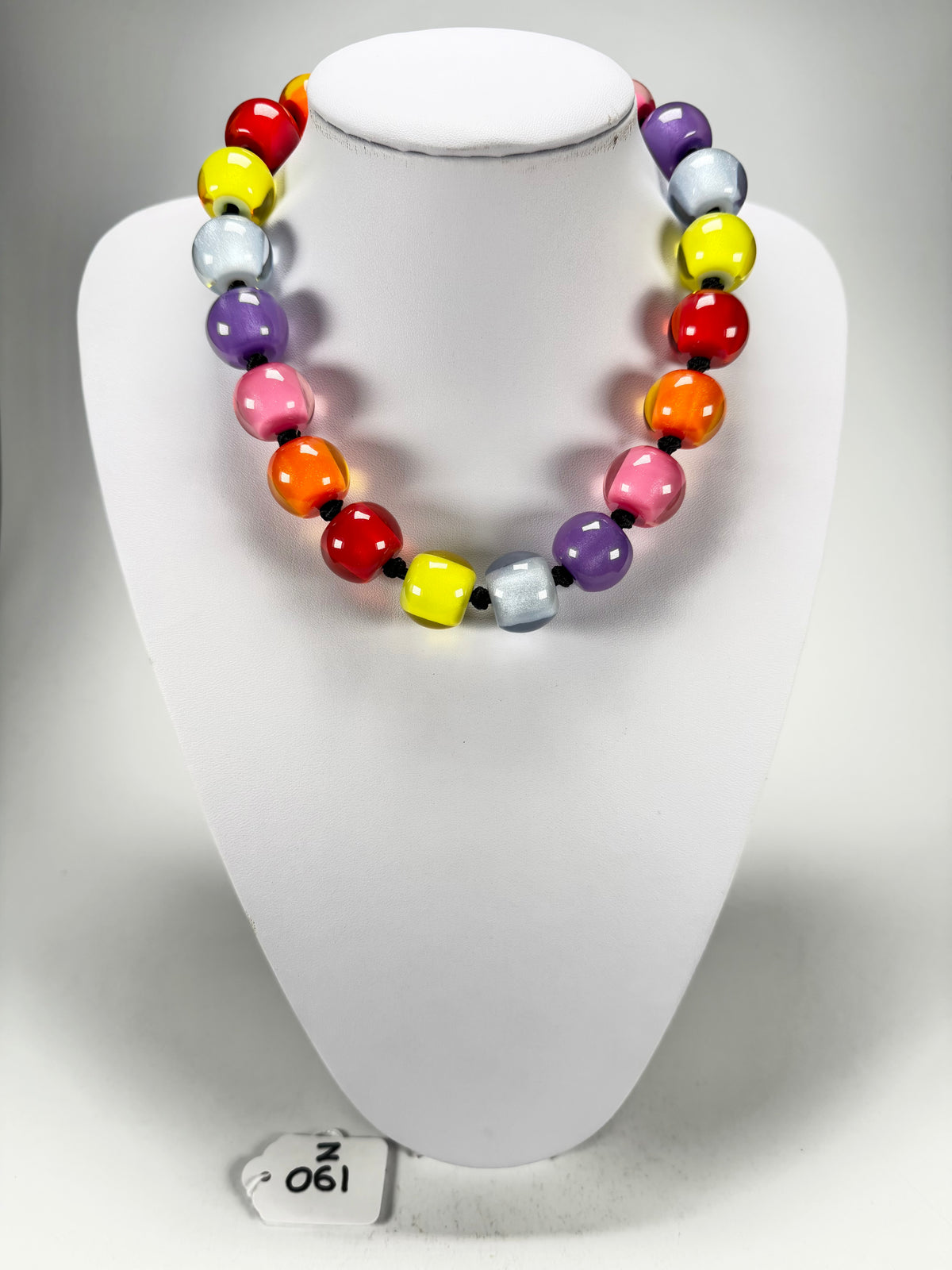 Zsiska - Colourful Beads 20 Bead Spectrum Resin Necklace ( 40101170400Q20 )