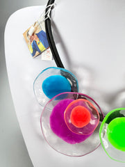 Zsiska - Flora "Prue Leith" Colourful Combination 5 Bead Resin Necklace ( P070150MIX1Q05 )