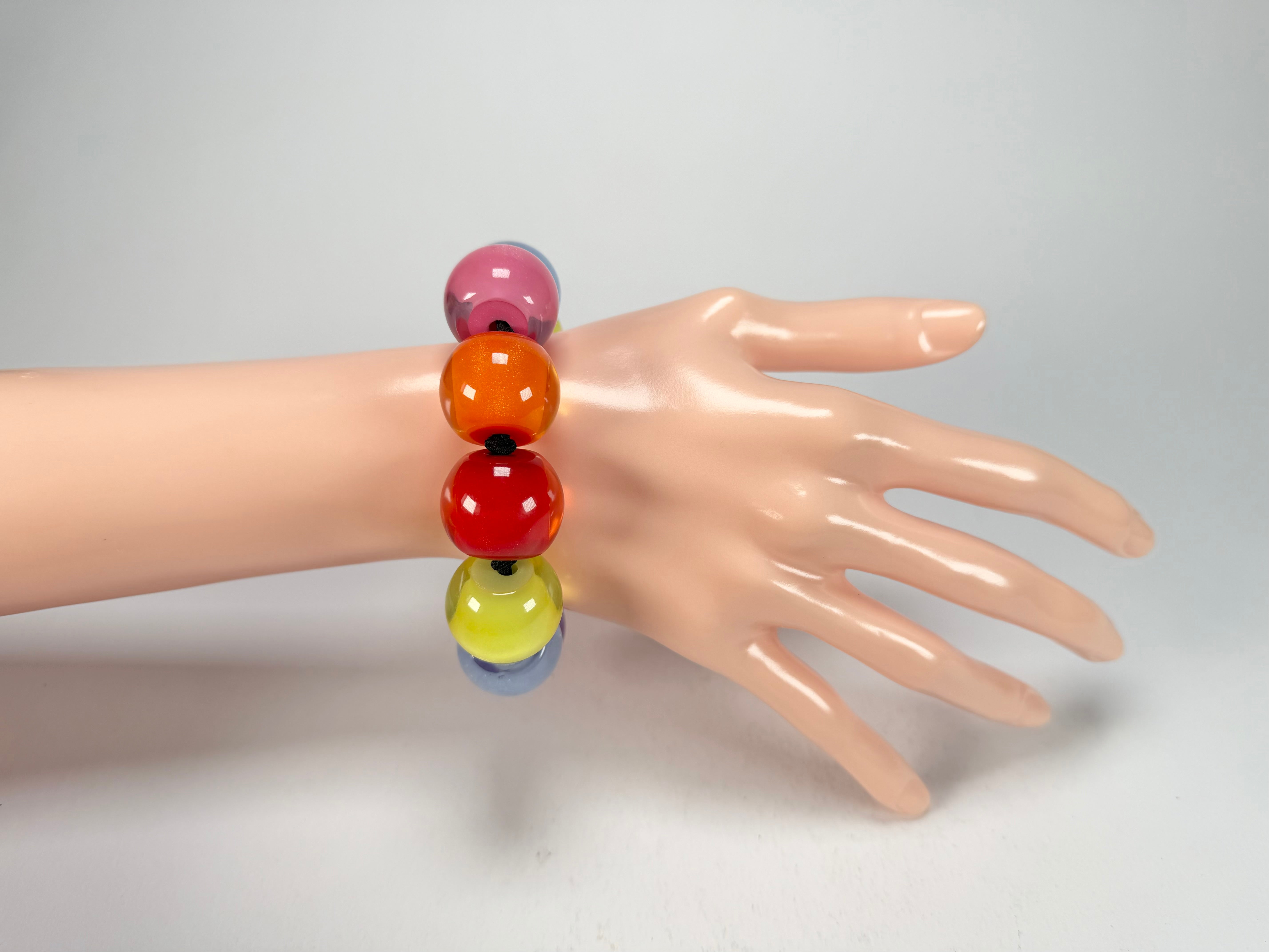 Zsiska - Colourful Beads Spectrum 11 Medium Bead Resin Bracelet ( 40103010400Q11 )