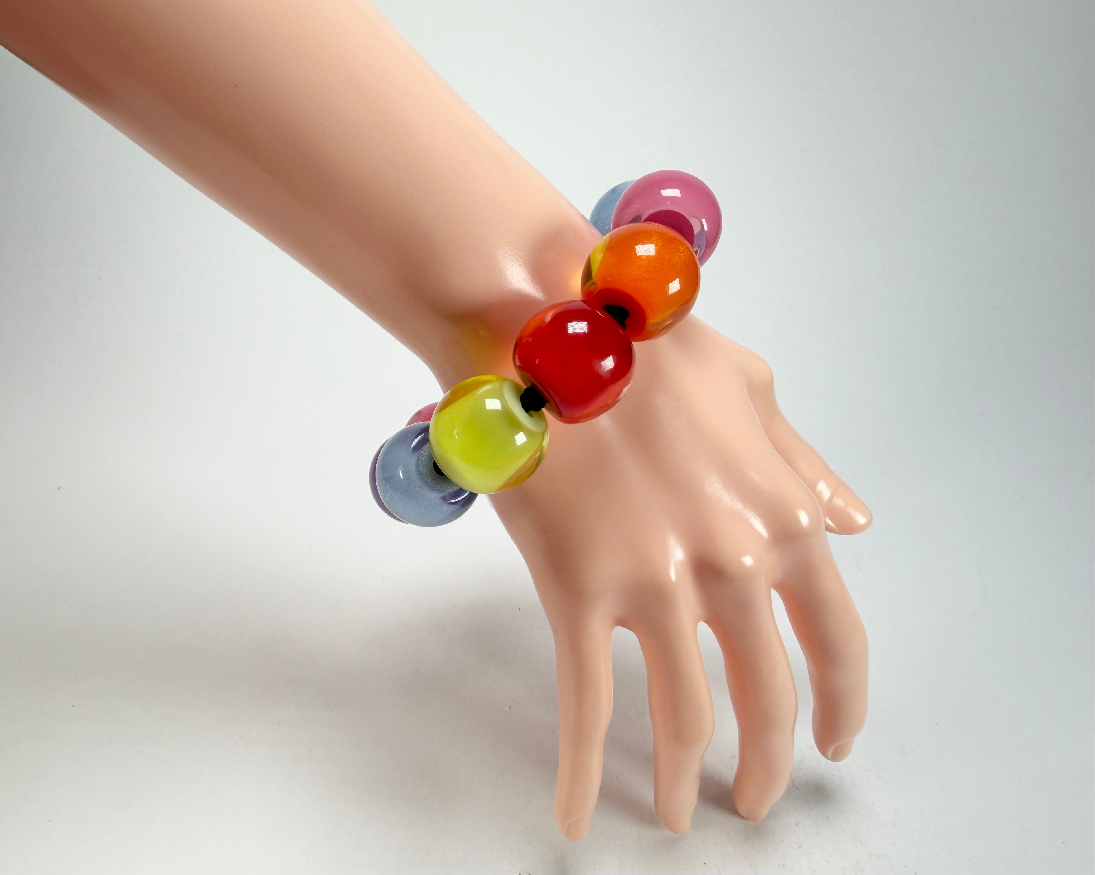 Zsiska - Colourful Beads Spectrum 11 Medium Bead Resin Bracelet ( 40103010400Q11 )