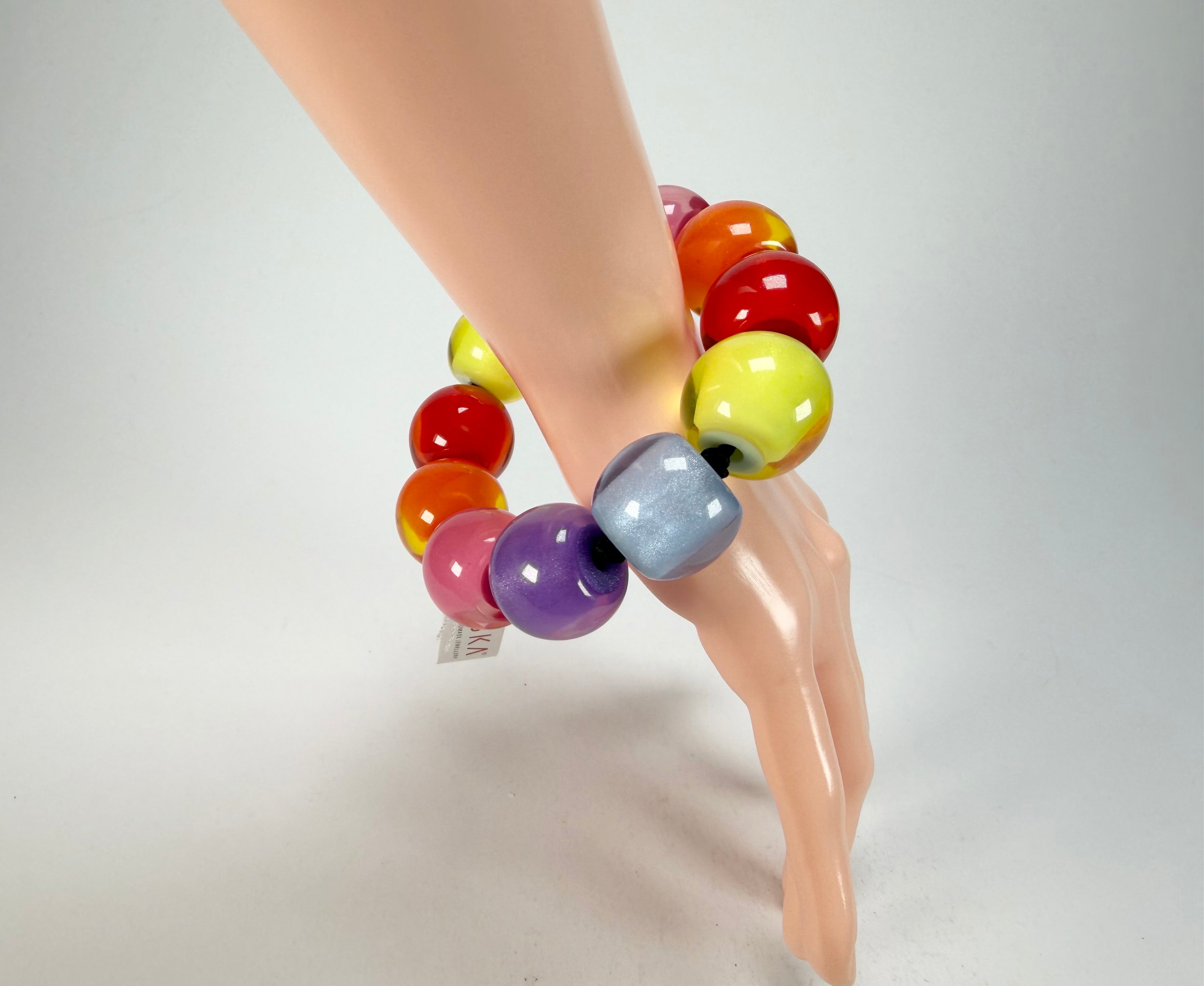 Zsiska - Colourful Beads Spectrum 11 Medium Bead Resin Bracelet ( 40103010400Q11 )