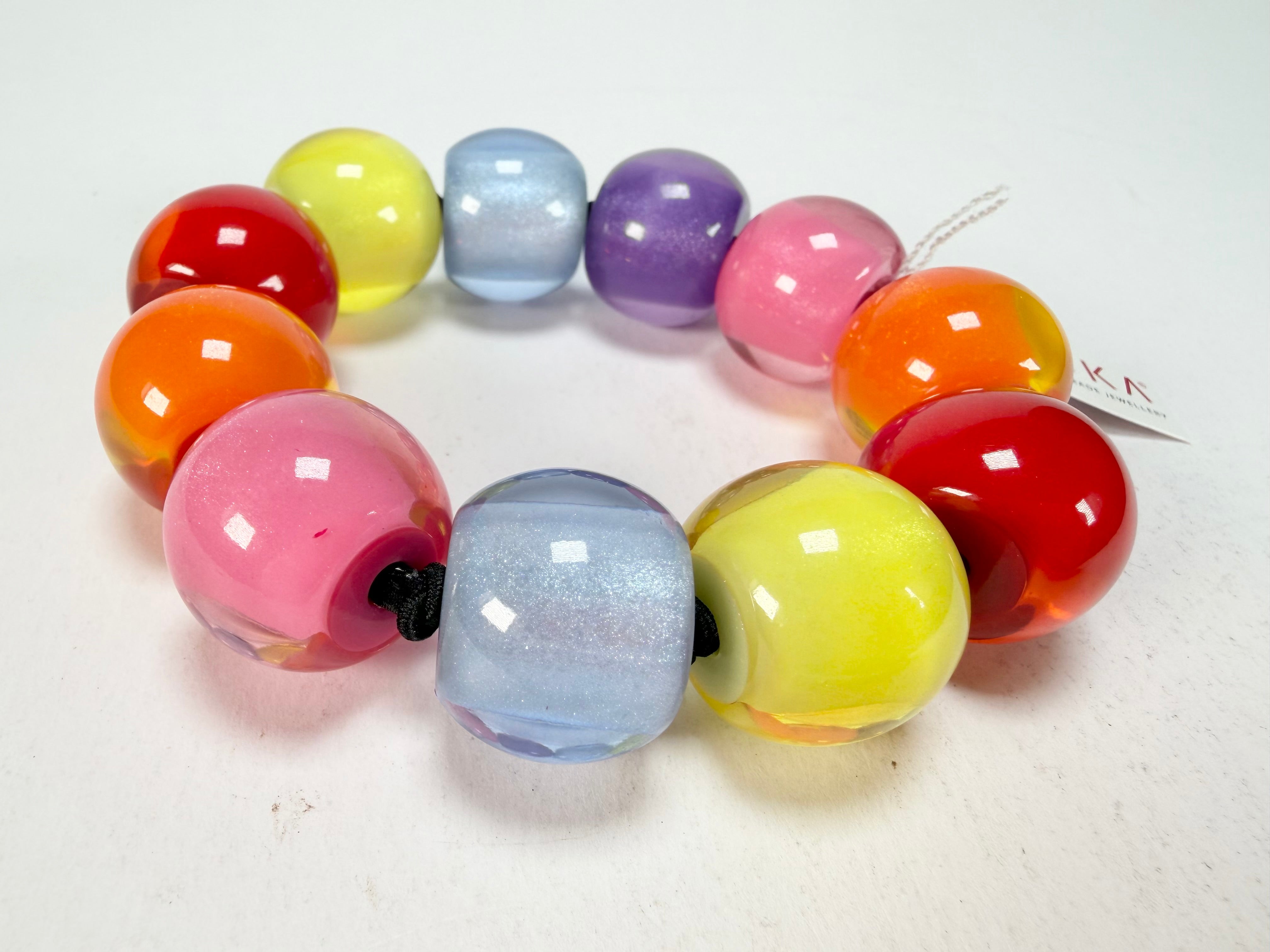 Zsiska - Colourful Beads Spectrum 11 Medium Bead Resin Bracelet ( 40103010400Q11 )