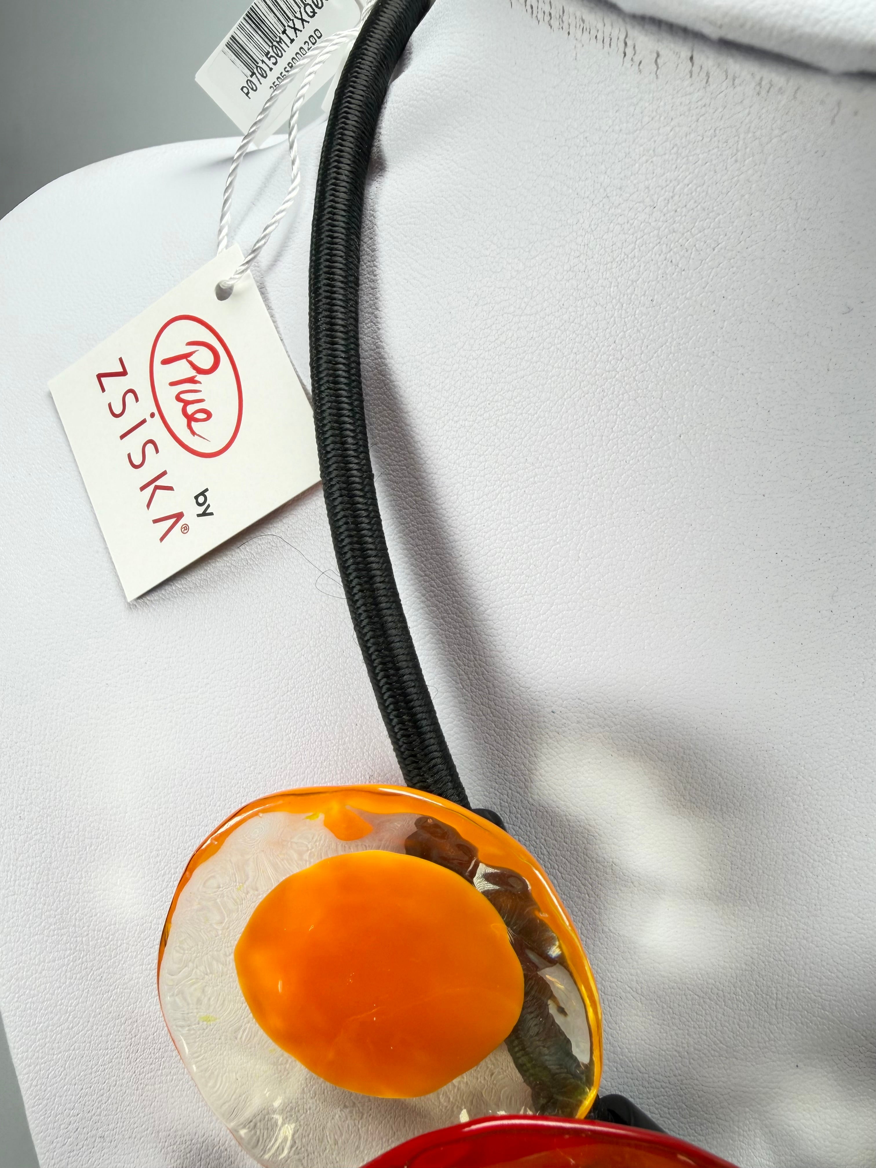 Zsiska - Flora "Prue Leith" Mix Colours 5 Bead Resin Necklace ( P070150MIXXQ05 )