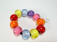 Zsiska - Colourful Beads Spectrum 11 Medium Bead Resin Bracelet ( 40103010400Q11 )