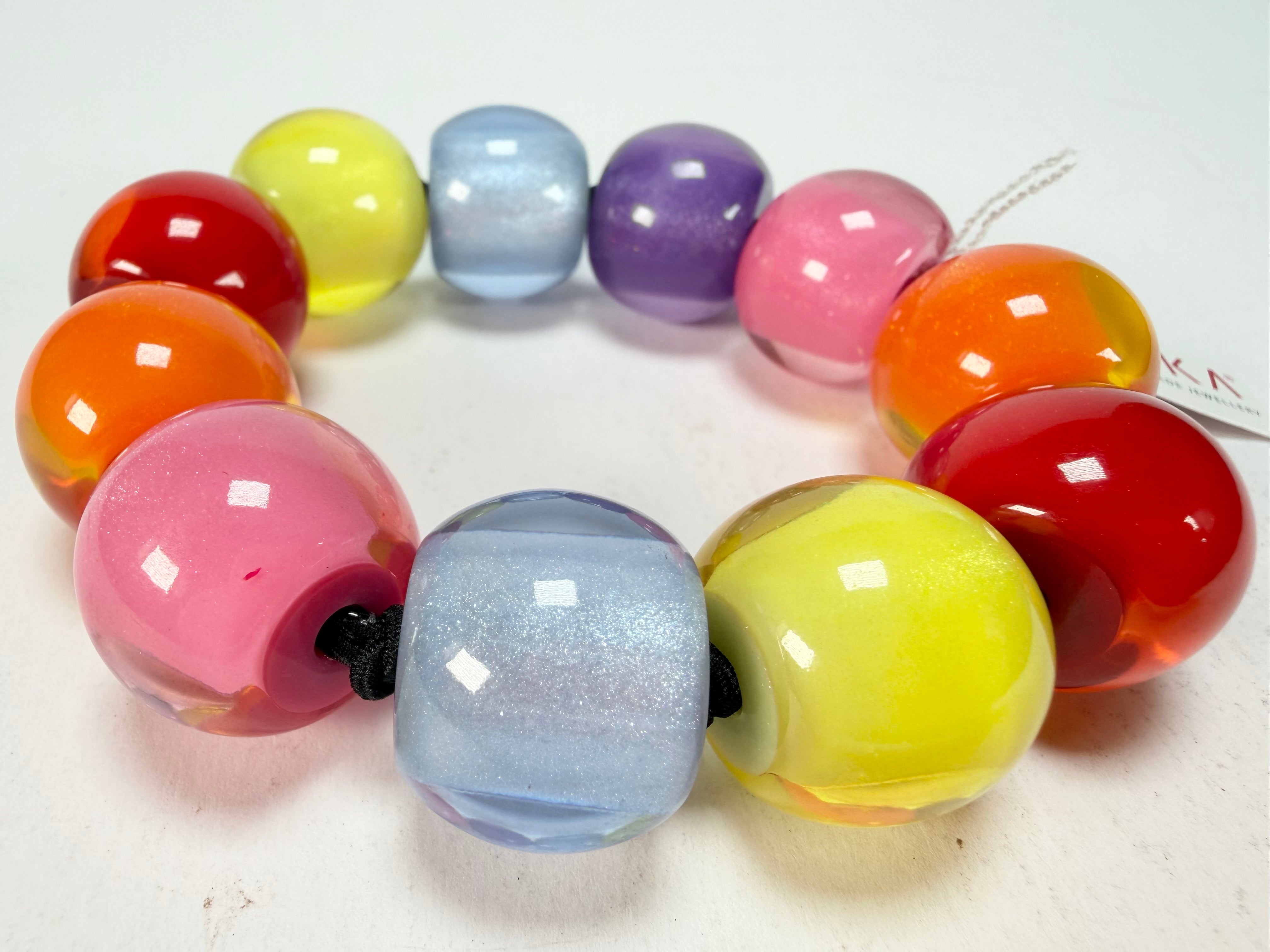 Zsiska - Colourful Beads Spectrum 11 Medium Bead Resin Bracelet ( 40103010400Q11 )