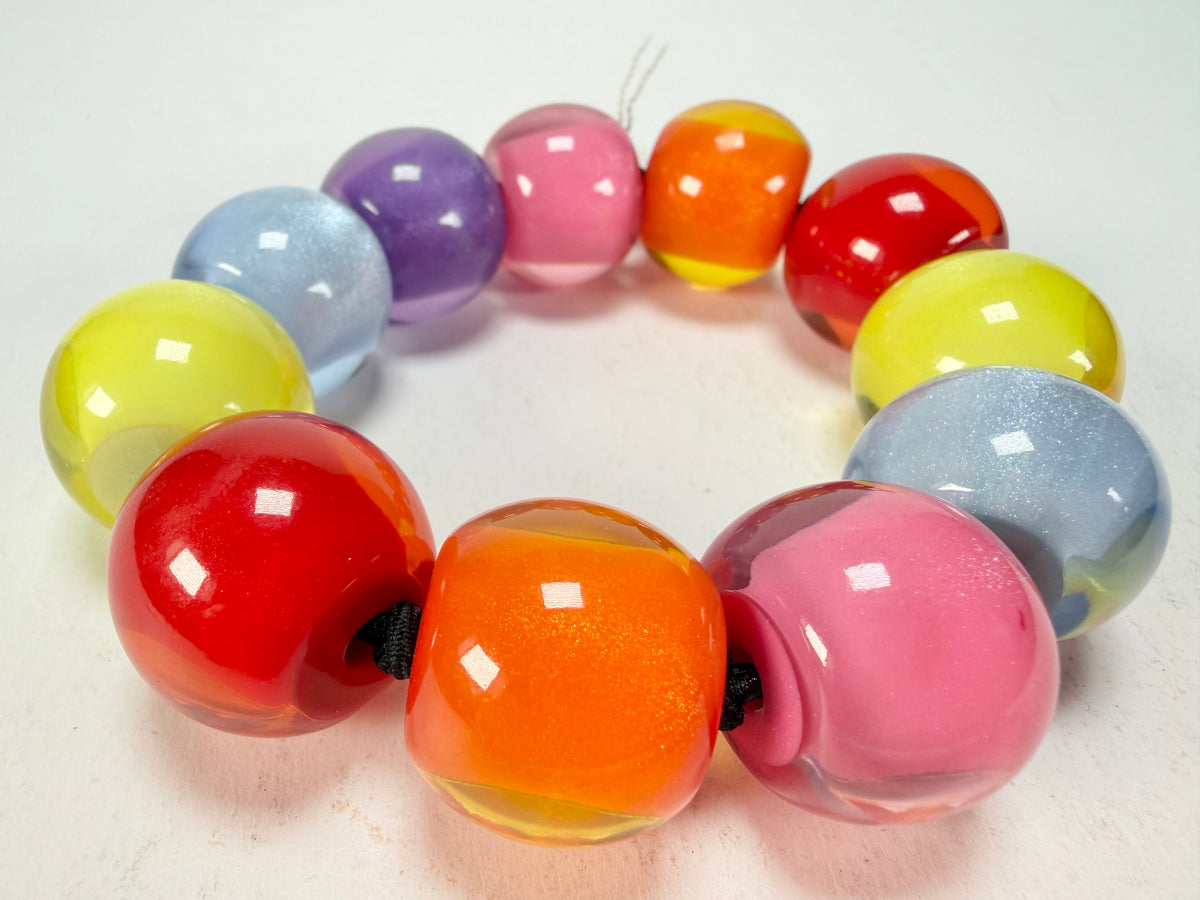 Zsiska - Colourful Beads Spectrum 11 Medium Bead Resin Bracelet ( 40103010400Q11 )