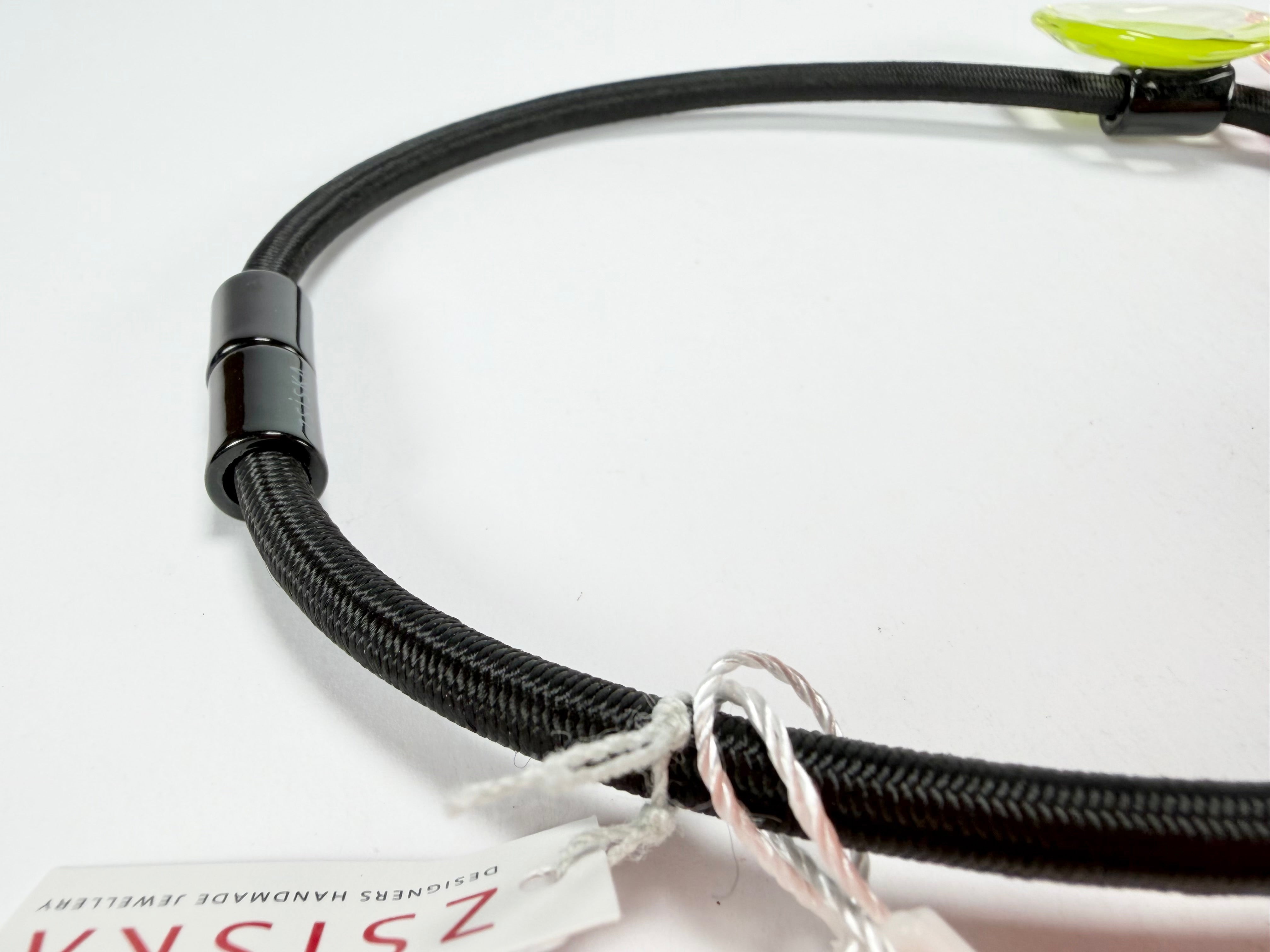 Zsiska - Flora "Prue Leith" Mix Colours 5 Bead Resin Necklace ( P070150MIXXQ05 )