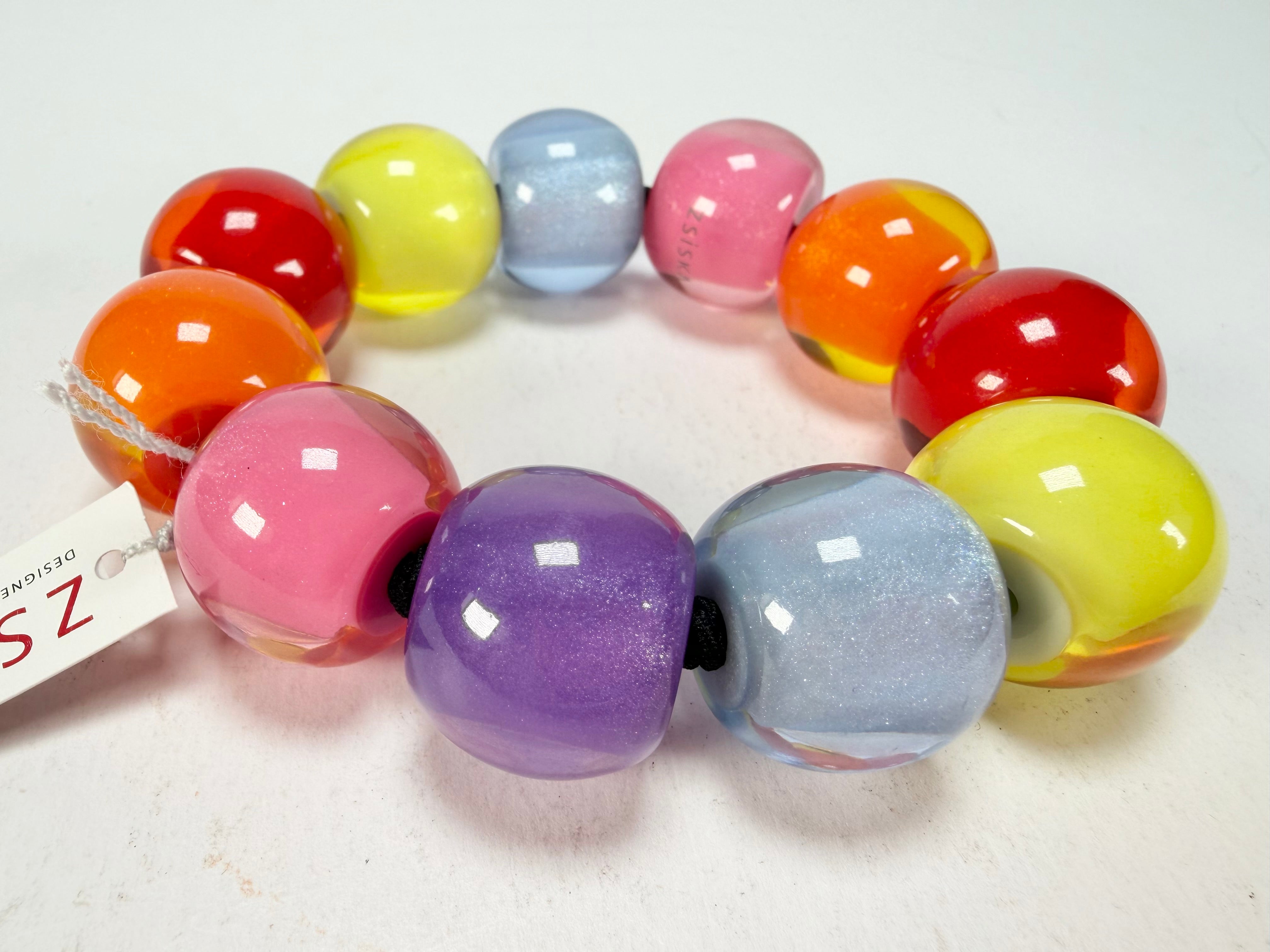 Zsiska - Colourful Beads Spectrum 11 Medium Bead Resin Bracelet ( 40103010400Q11 )