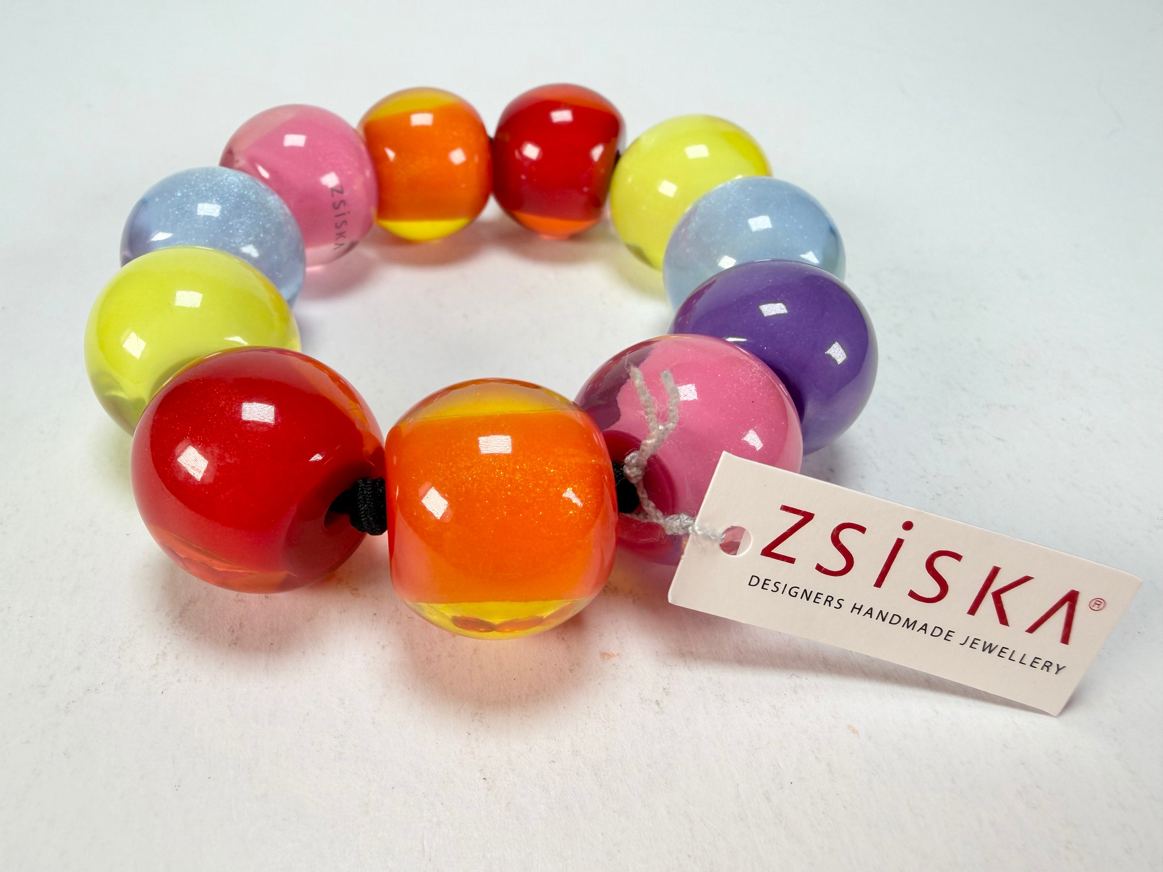 Zsiska - Colourful Beads Spectrum 11 Medium Bead Resin Bracelet ( 40103010400Q11 )