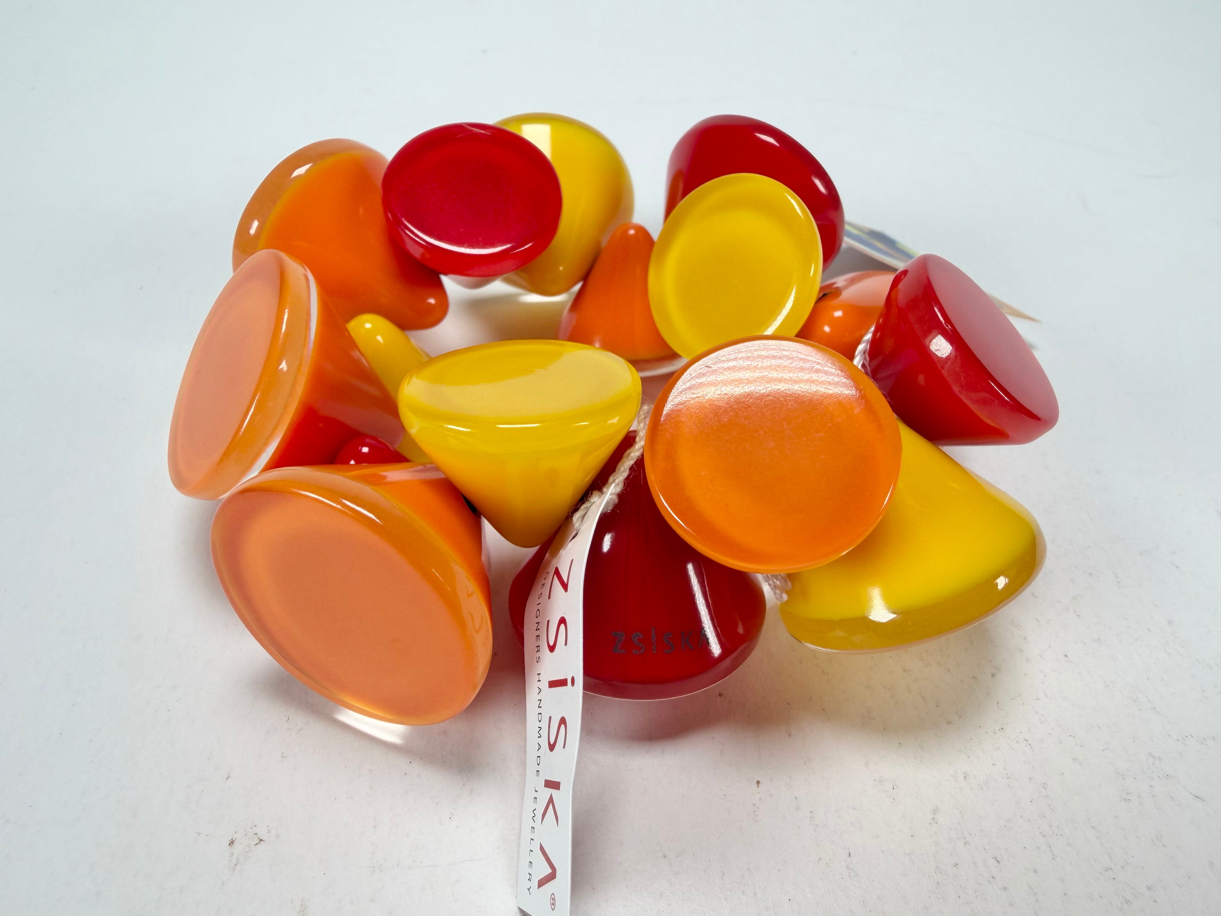 Zsiska - Joy Warm Colours Large Resin Bracelet ( P150301JOY2Q0L )