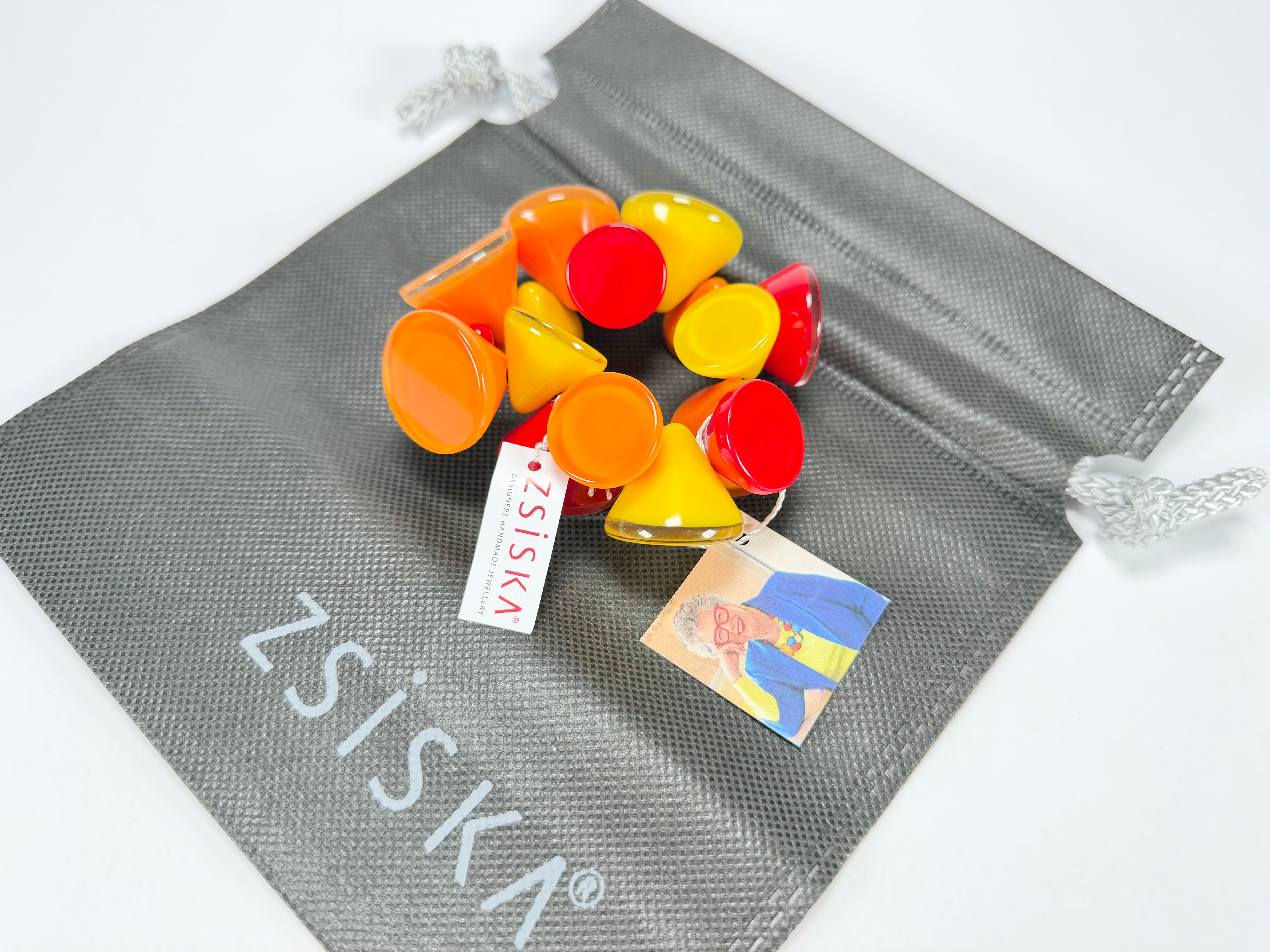 Zsiska - Joy Warm Colours Large Resin Bracelet ( P150301JOY2Q0L )