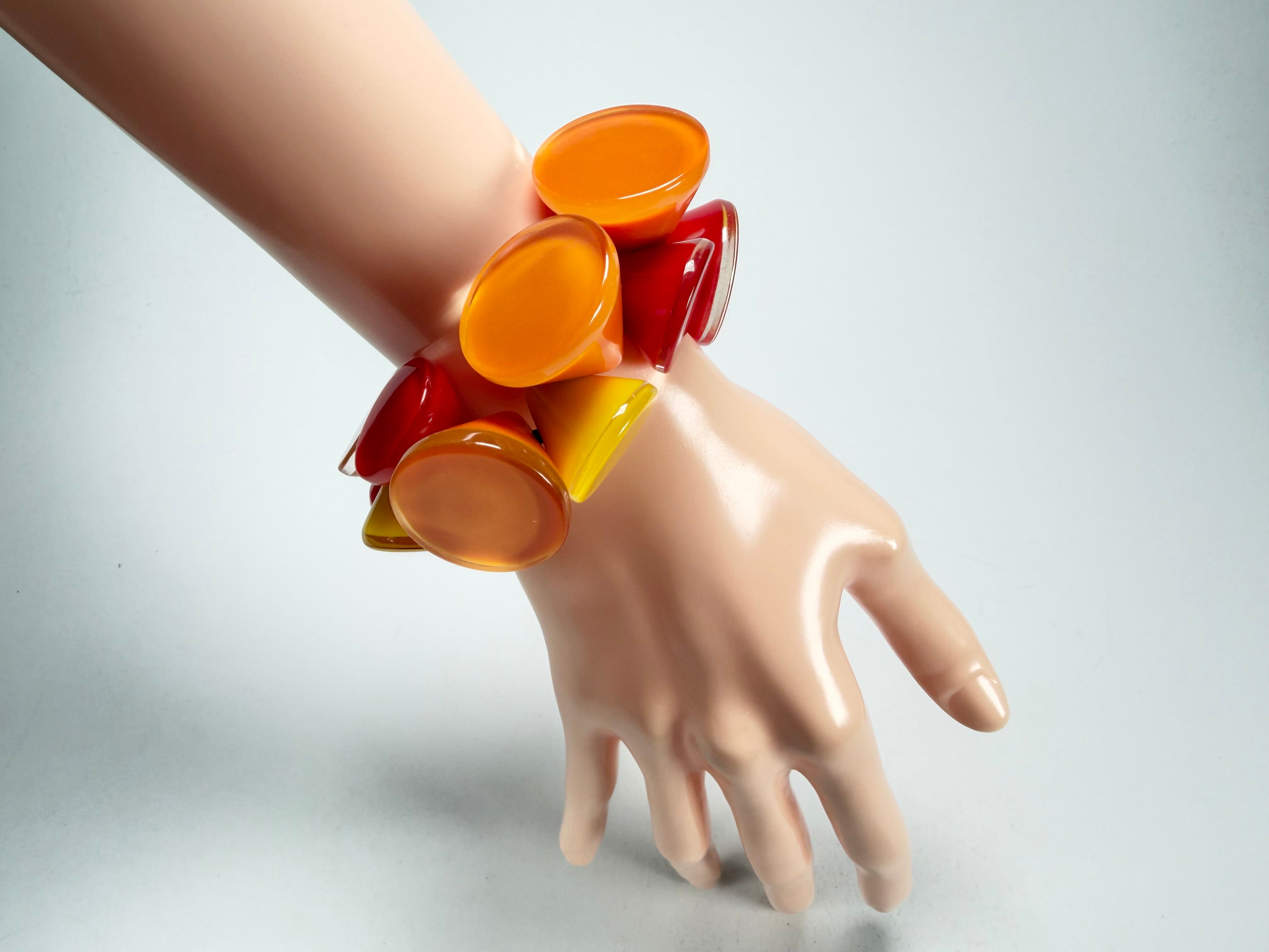 Zsiska - Joy Warm Colours Large Resin Bracelet ( P150301JOY2Q0L )