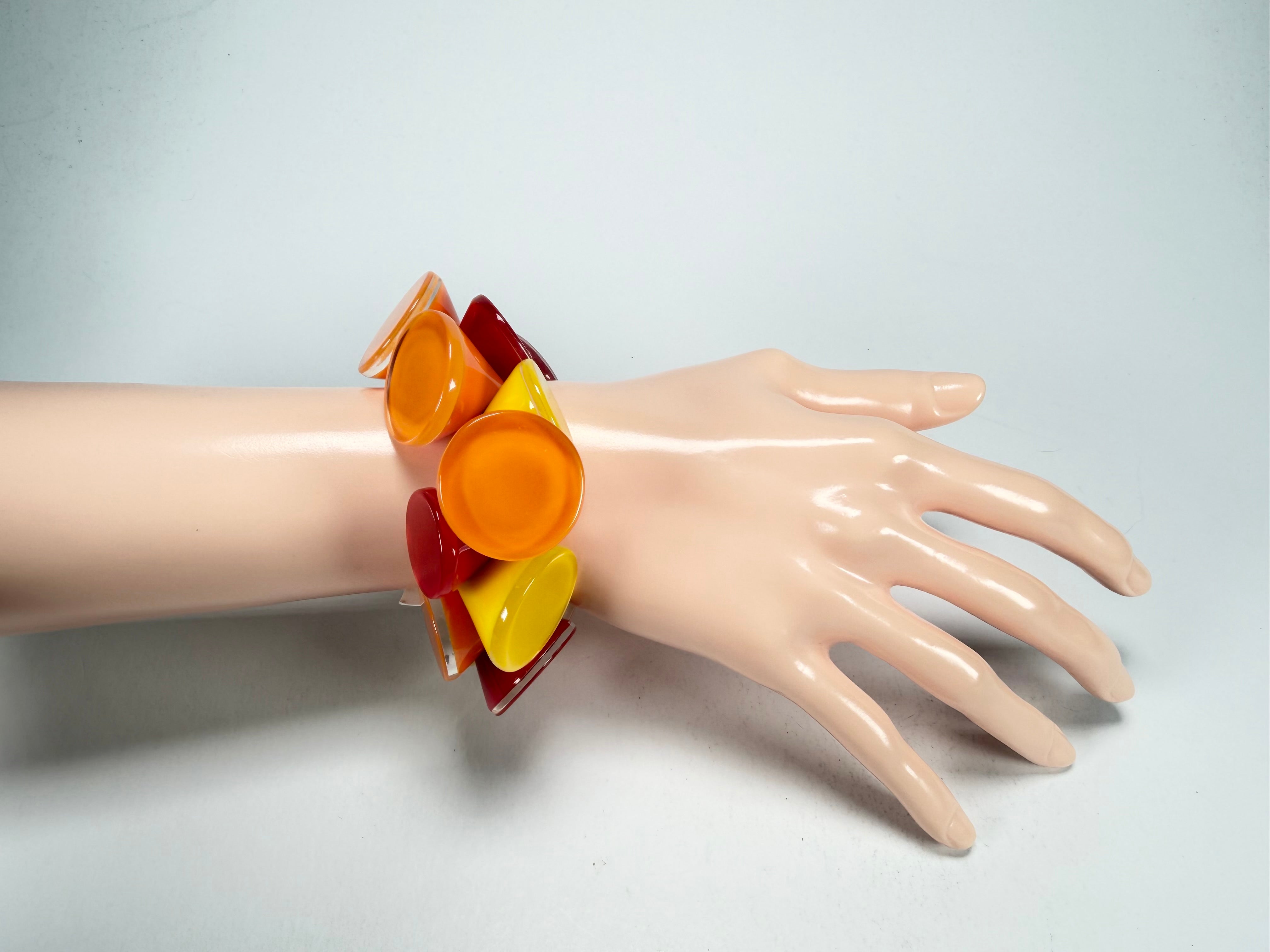 Zsiska - Joy Warm Colours Large Resin Bracelet ( P150301JOY2Q0L )