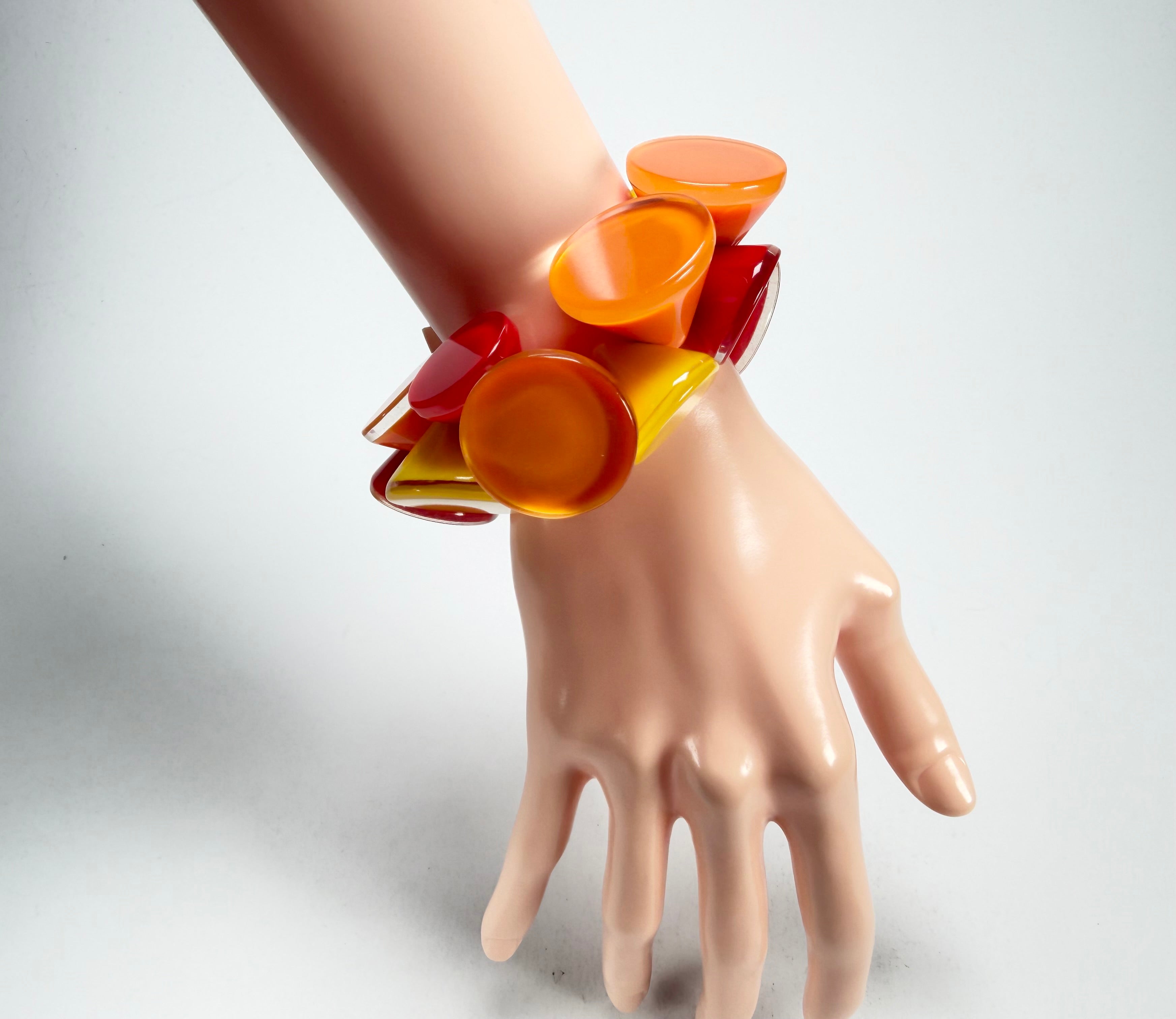 Zsiska - Joy Warm Colours Large Resin Bracelet ( P150301JOY2Q0L )