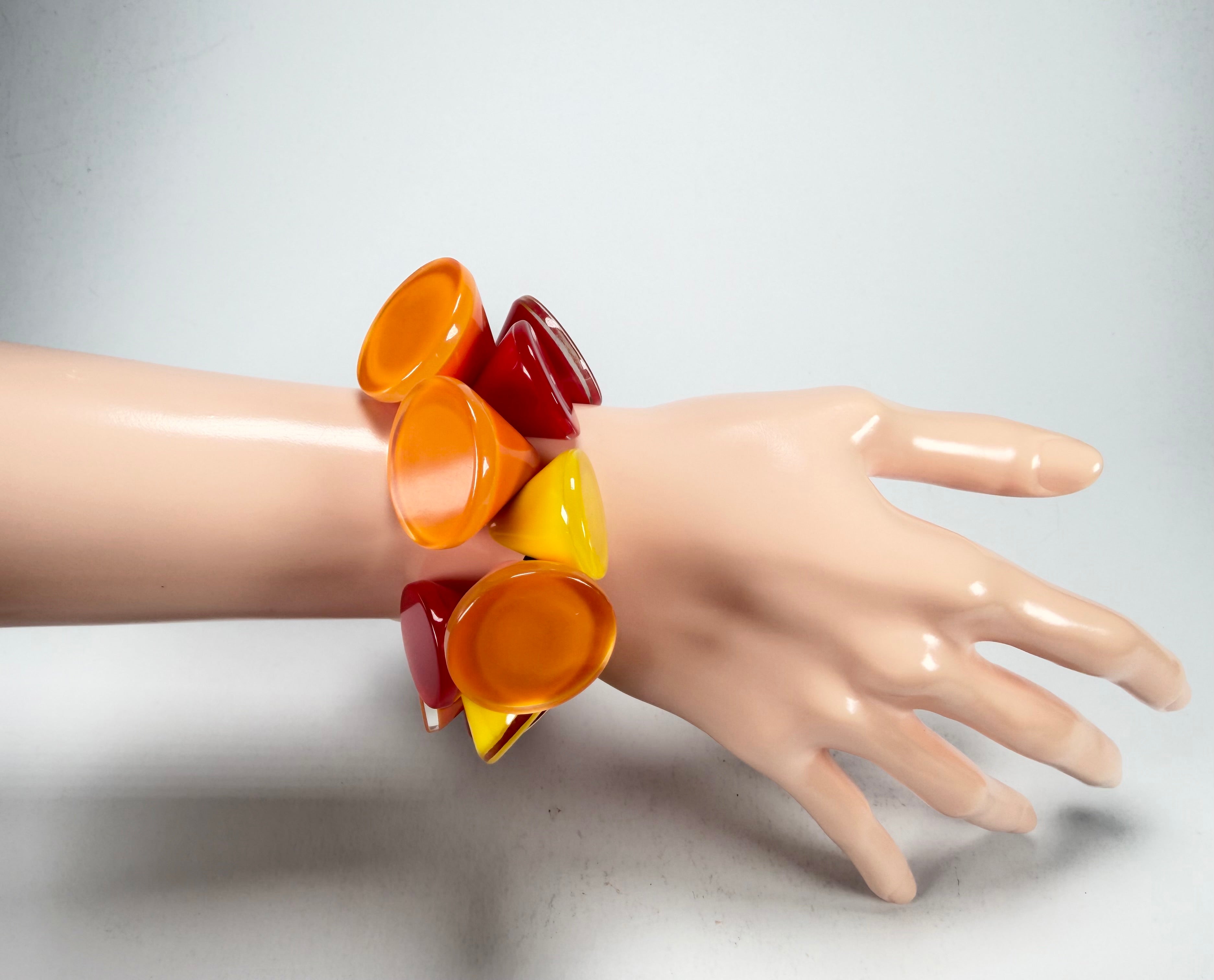 Zsiska - Joy Warm Colours Large Resin Bracelet ( P150301JOY2Q0L )