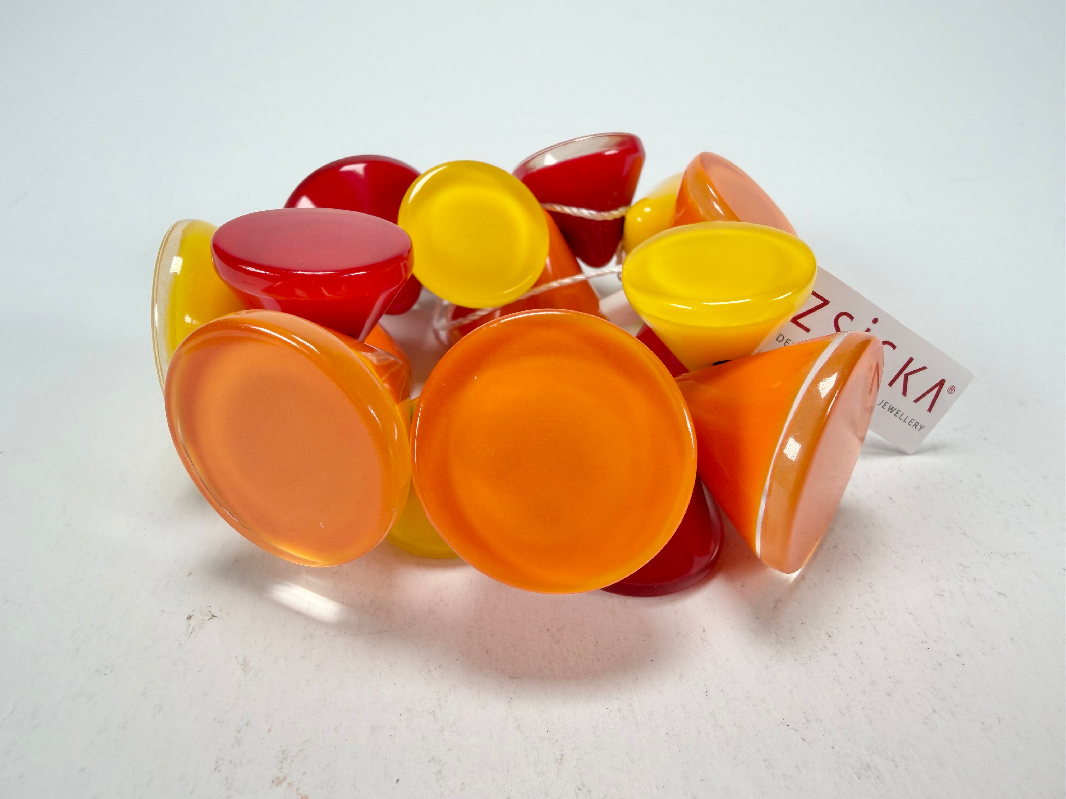 Zsiska - Joy Warm Colours Large Resin Bracelet ( P150301JOY2Q0L )