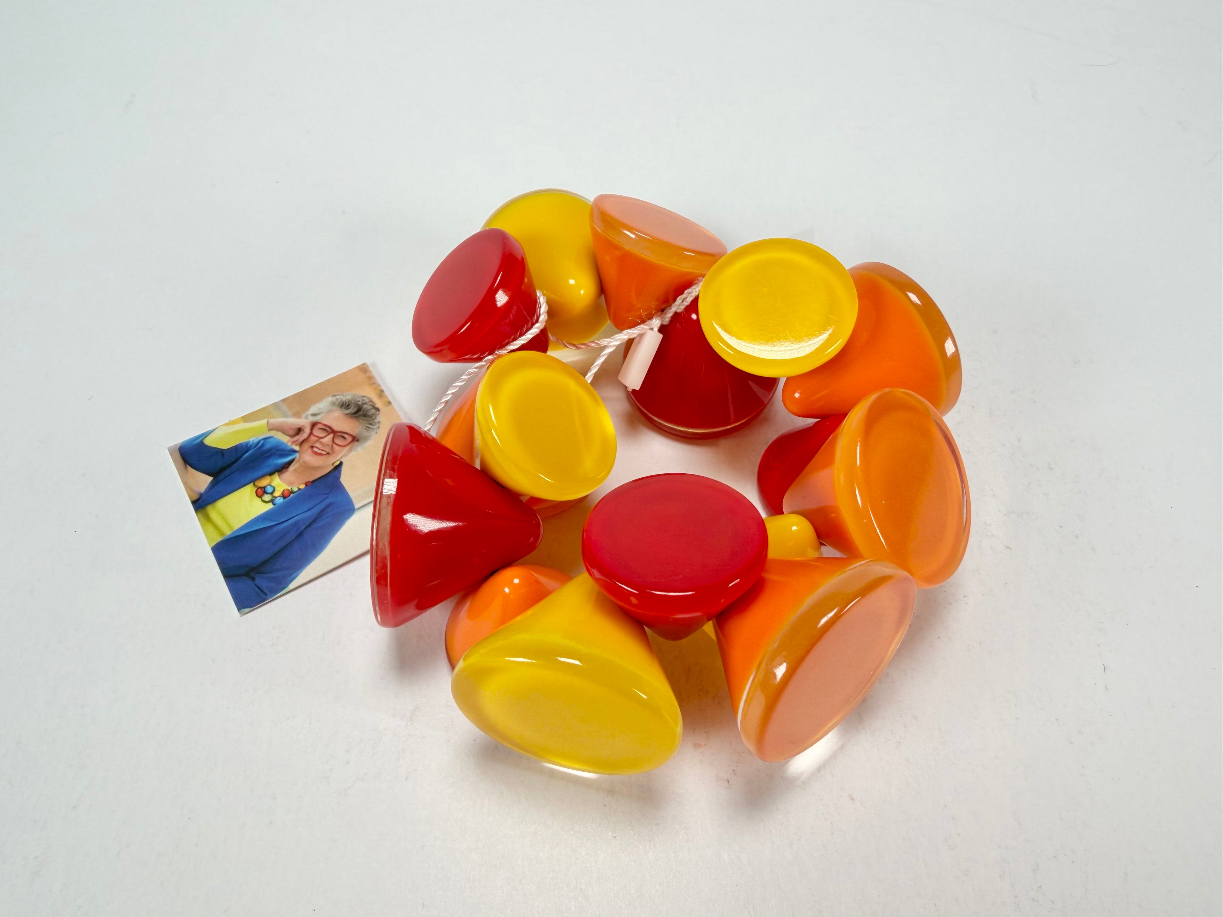 Zsiska - Joy Warm Colours Large Resin Bracelet ( P150301JOY2Q0L )